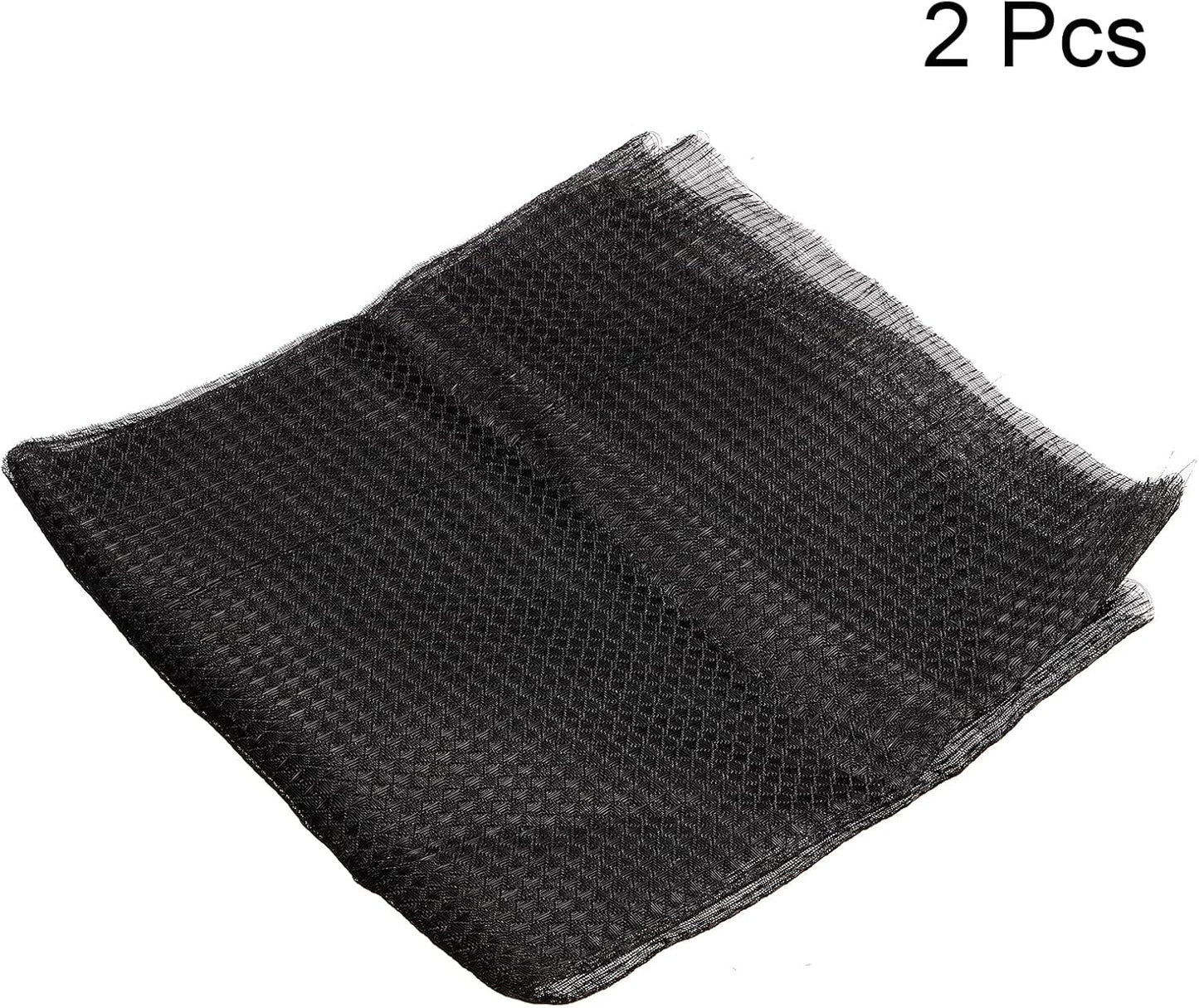PATIKIL 47.2" x 23.6" Air Conditioner Air Filter Material, 2 Pack Plastic Dustproof Filtering Mesh Screen Replacement for Air Conditioning, Black