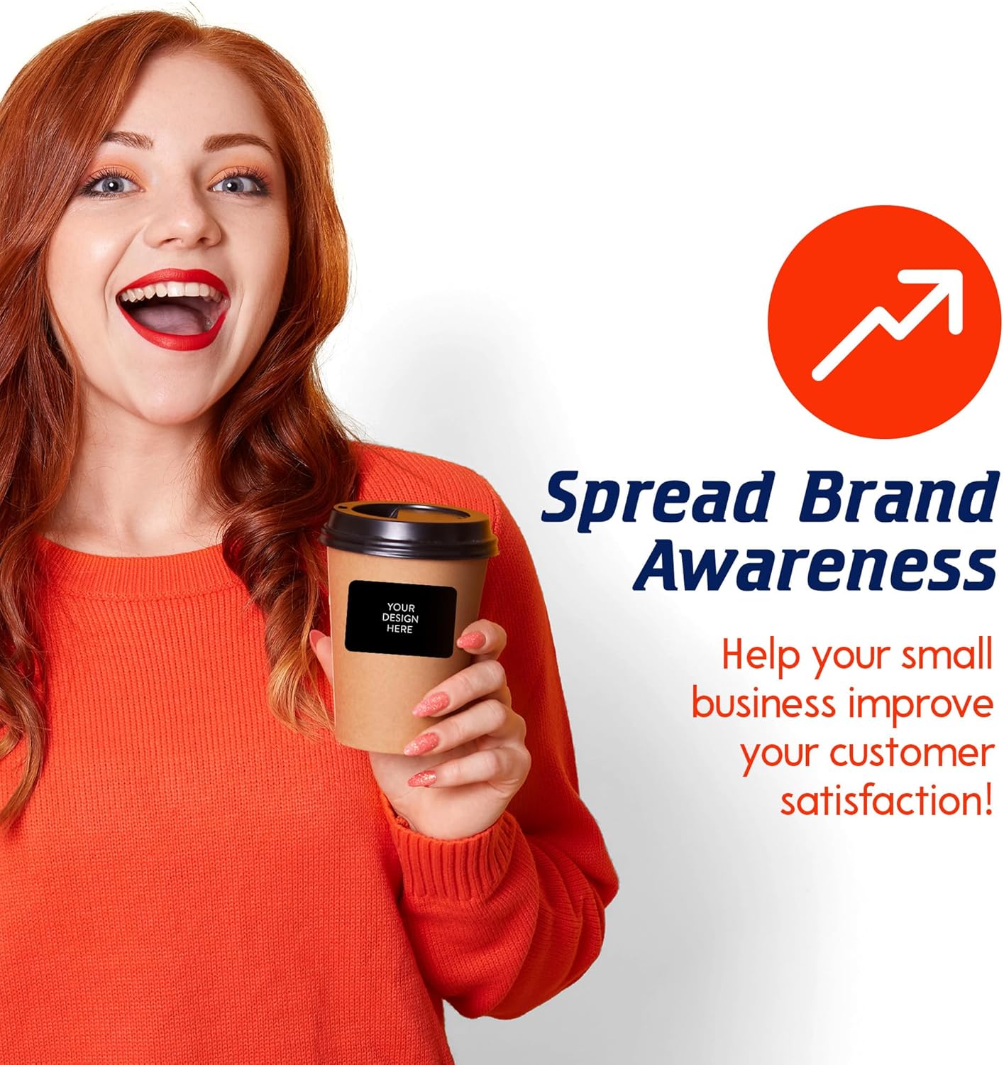 5-1000 Custom Vinyl Stickers - Upload Your own Image, Text, Design, Logo - Personalized Logo Labels for Handmade, Packaging, Bottle, Jars, Candle, Brand Stickers (Black, 4x2)