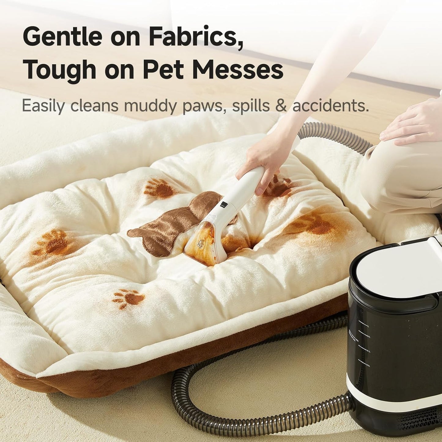 uwant 18Kpa Portable Carpet Cleaner Powerful Suction Upholstery Cleaner Machine for Pet, Spot Cleaner with Specialty Tools for Car, Couch, Rug, Sofa, Furniture