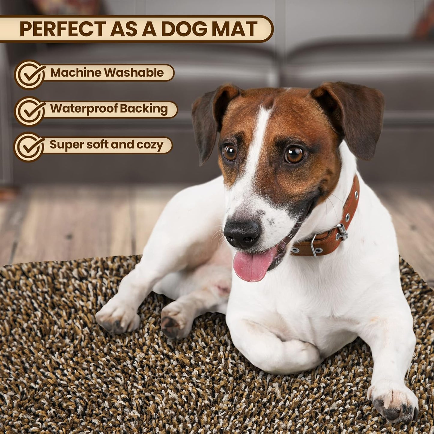 Premium Microfiber Indoor Door Mat – 20"x30" Washable Entry Mat, Non-Slip, Waterproof Backing, Super Absorbent, Low Profile Entryway Doormat for Indoor Entrance