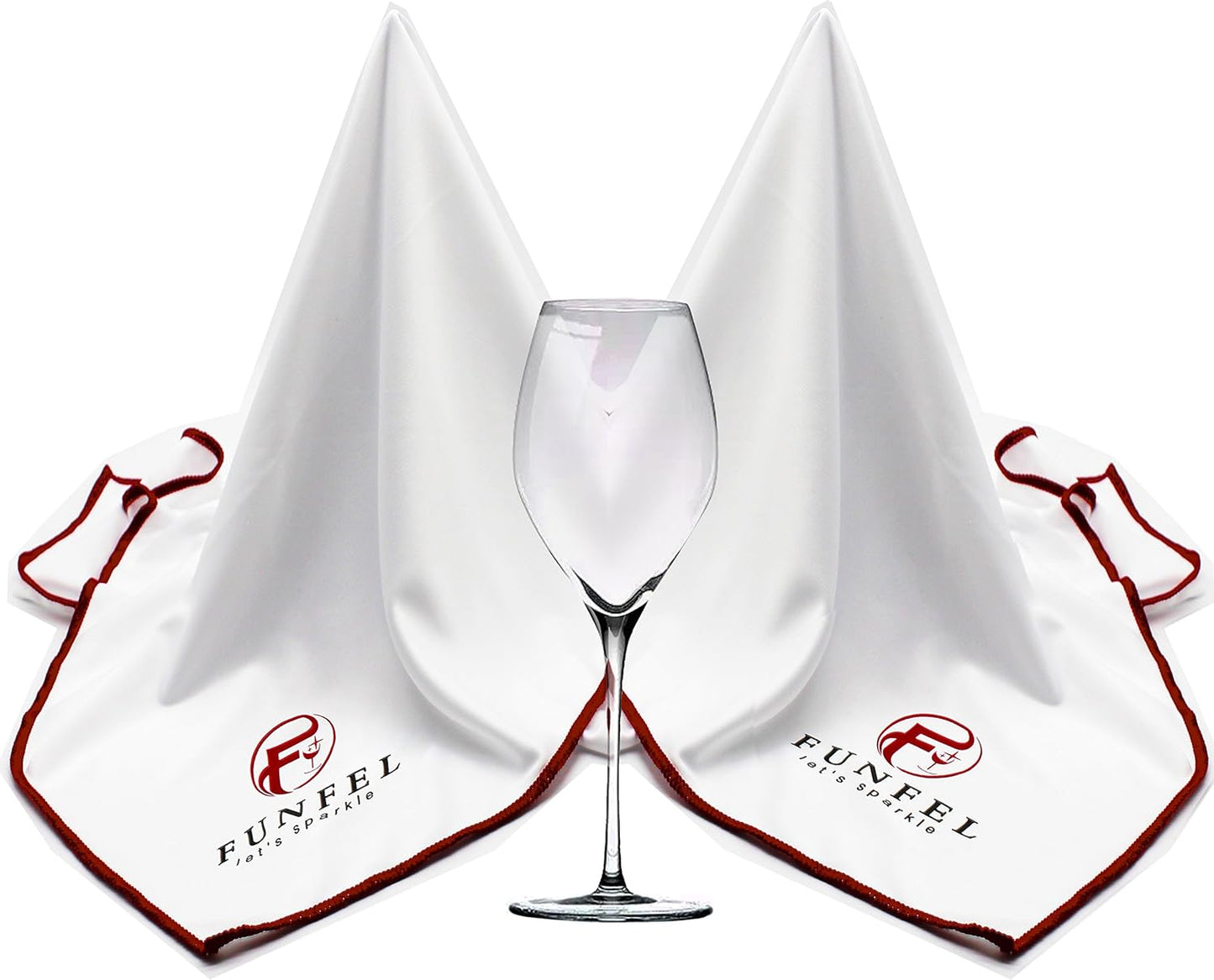 Large Microfiber Glass Polishing Cloth, Lint Streak Free Drying Towel 24x20 inch (2-Pack)