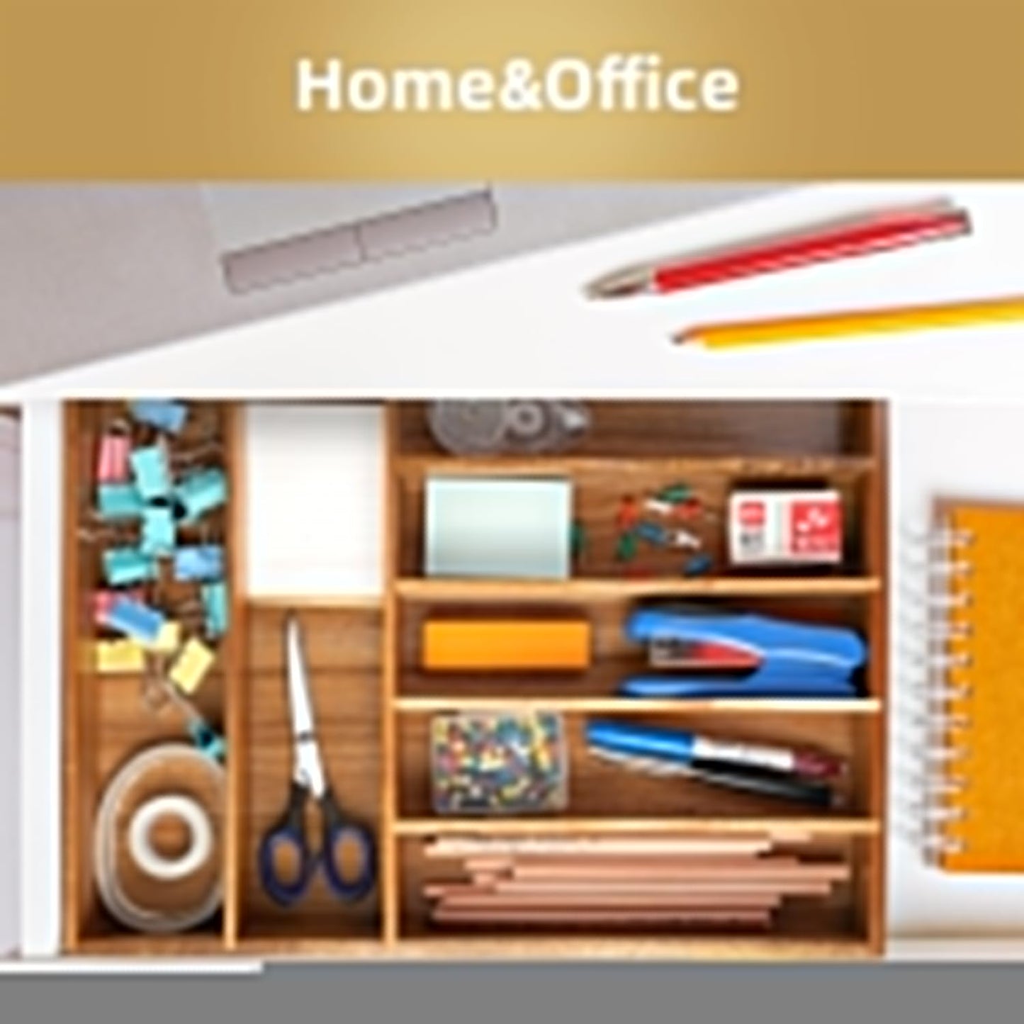 Silverware Organizer Acacia Kitchen Drawer Organizer Utensil Organizer Silverware Holder Cutlery Organizer in drawer Flatware Organizer Tray (Acacia 7 Slots)