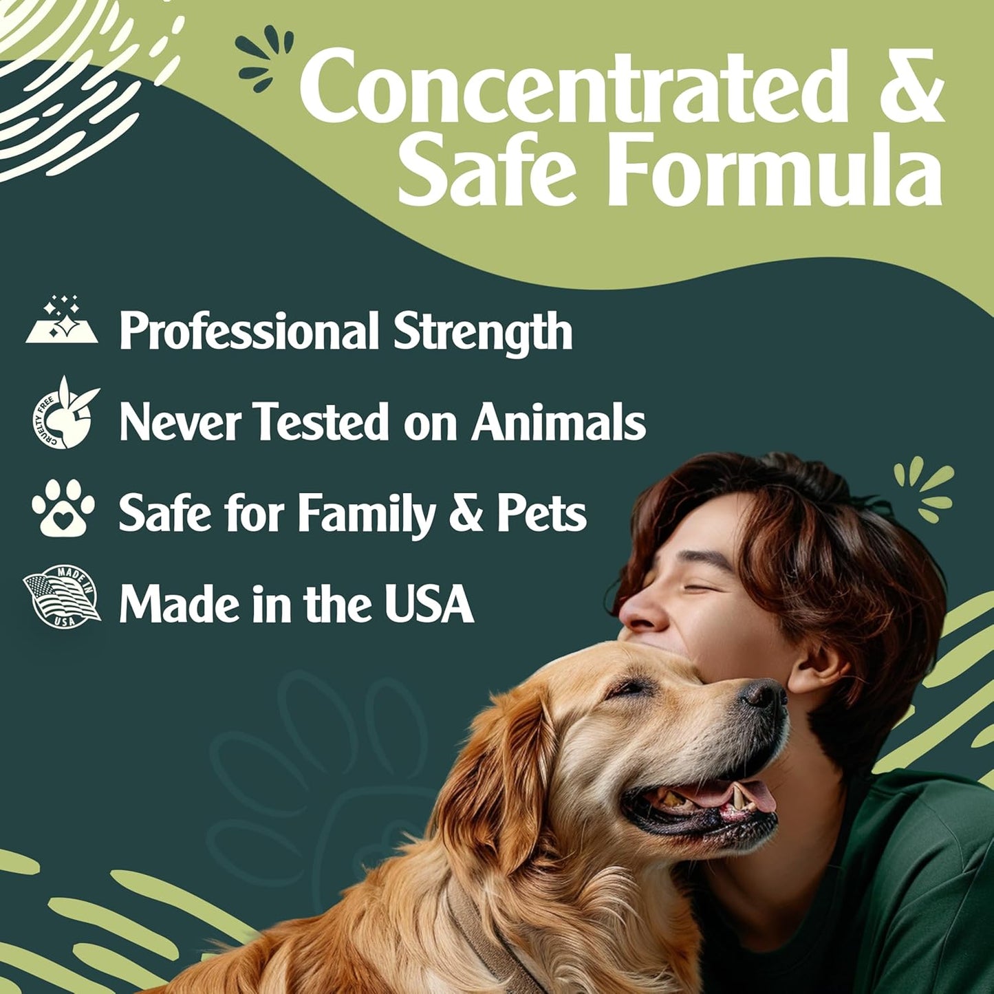 Sprinkle & Sweep Pet Stain and Odor Remover - Super Concentrated Pet Odor Eliminator - No Scrubbing Dog & Cat Urine Enzyme Cleaner Destroyer - Carpet Cleaner for Multiple Surfaces (24 oz Pack of 2)