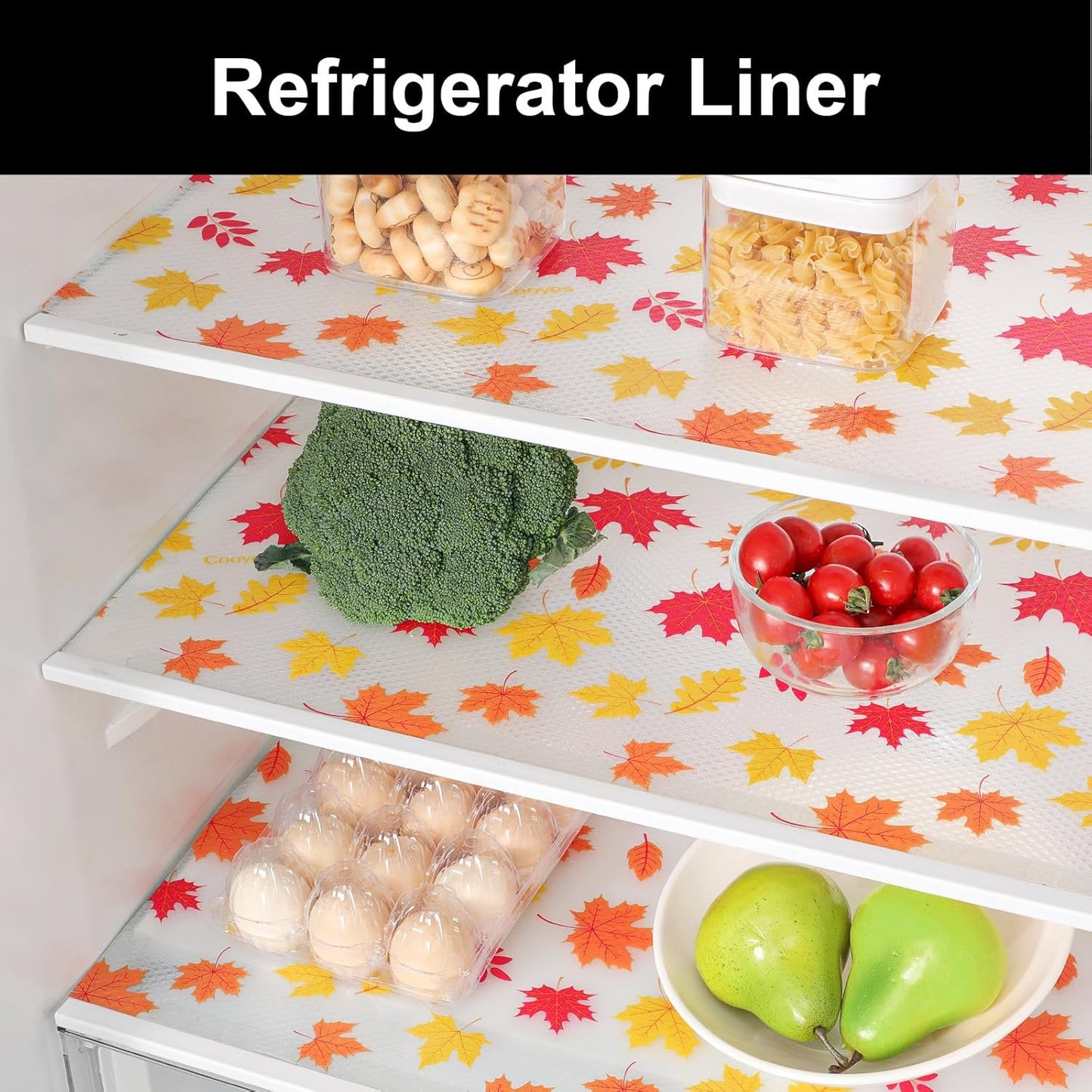 Cooyes Shelf Paper for Kitchen Cabinets Non Adhesive, Waterproof & Oil-Proof Kitchen Drawer Liner for Refrigerator Drawer Fridge Cupboard, (11.8 Inch W x 360 Inch L, Pumpkin Orange)