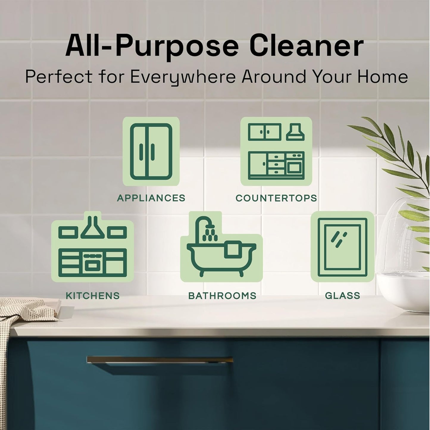 Clean Republic All-Purpose Cleaner, Daily Use Cleaning Spray for Kitchens, Bathrooms, and More, 32 Fluid Ounce Bottle, 2-Pack