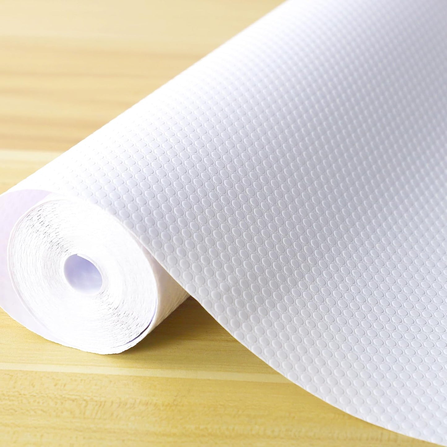 Shelf Liner Non-Slip 10 Inch Wide X 20 Ft Kitchen Cabinet Drawer Liners Waterproof & Oil-Proof Drawer Liners for Cupboard Pantry Non Adhesive Refrigerator Shelf Liner Strong Grip Cabinet Mat (White)