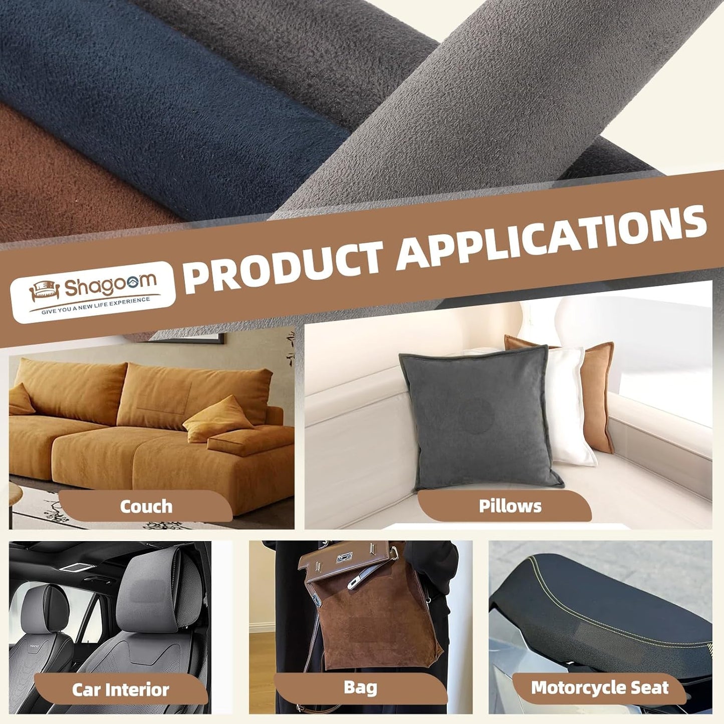 Suede Repair Patch, Large Fabric Repair Tape, Self-Adhesive Patches for Furniture, Couch, Sofa, Car Interior, Shoes, Hand Bag, Clothing (Dark Grey, 3.5X79 Inch)