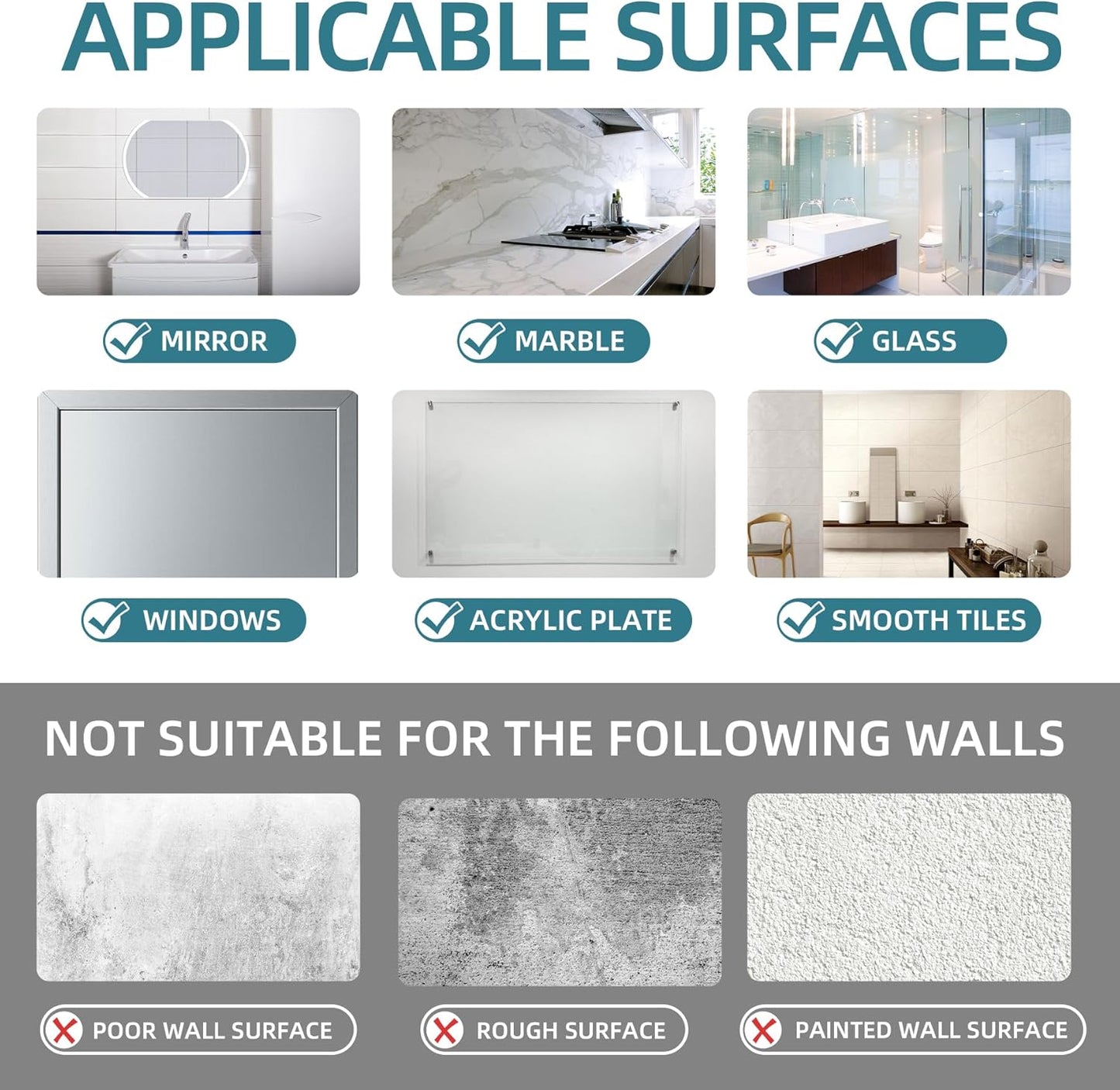 Antimbee Suction Hooks, 10 Pack Reusable Hangers, Removable Small Suction Cups for Shower, Bathroom, Glass, Door, Windows, Kitchen - Up to 11 lbs on Smooth Surface (Transparent Green)