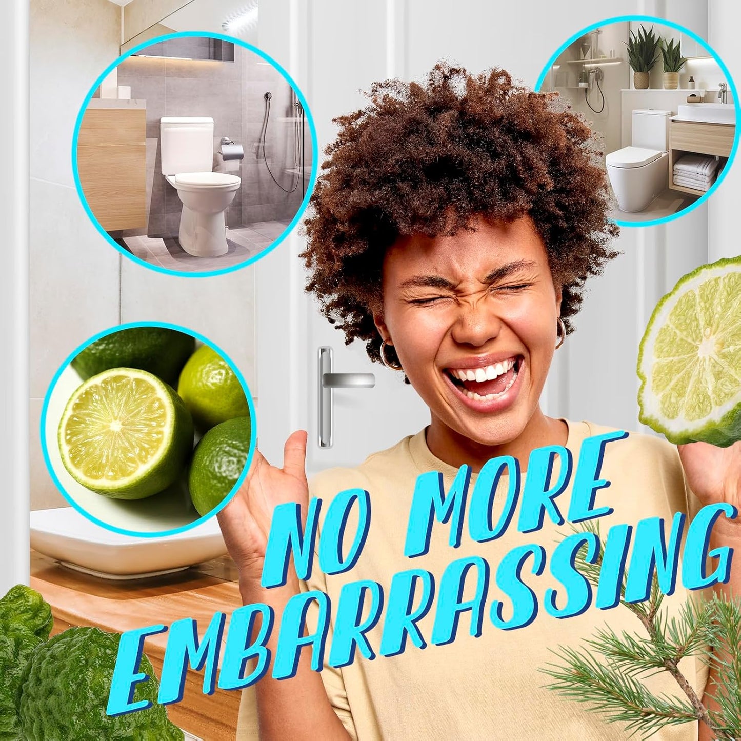 Toilet Spray, Ocean Scent, Eliminates Bathroom & Toilet Odors, Travel Size Air Freshener Spray, 2 Fl.Oz(2 Pack)