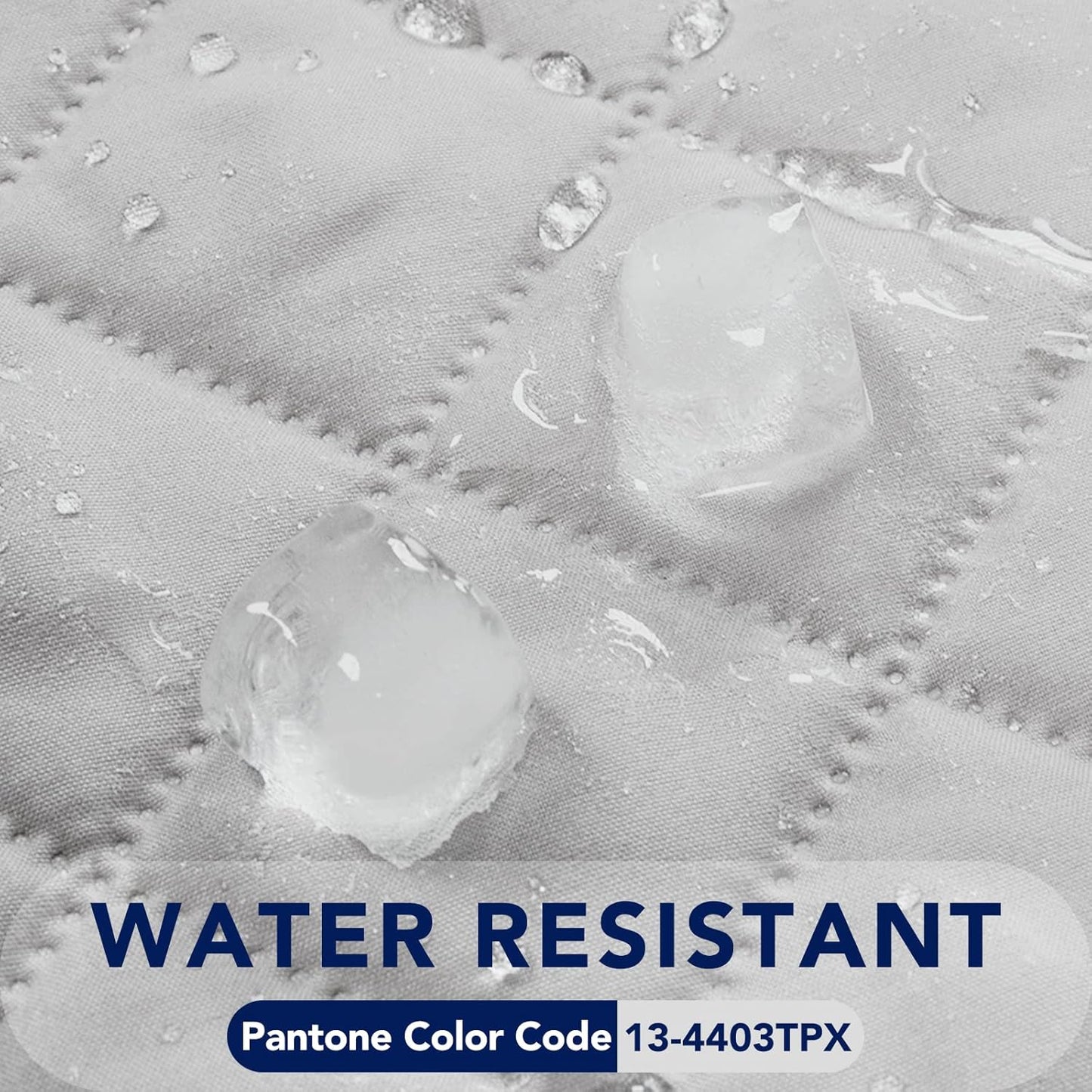 PureFit Reversible Quilted Sofa Cover, Water Resistant Slipcover Furniture Protector, Washable Couch Cover with Non Slip and Elastic Straps for Kids, Pets (Loveseat, Light Gray/Ivory)