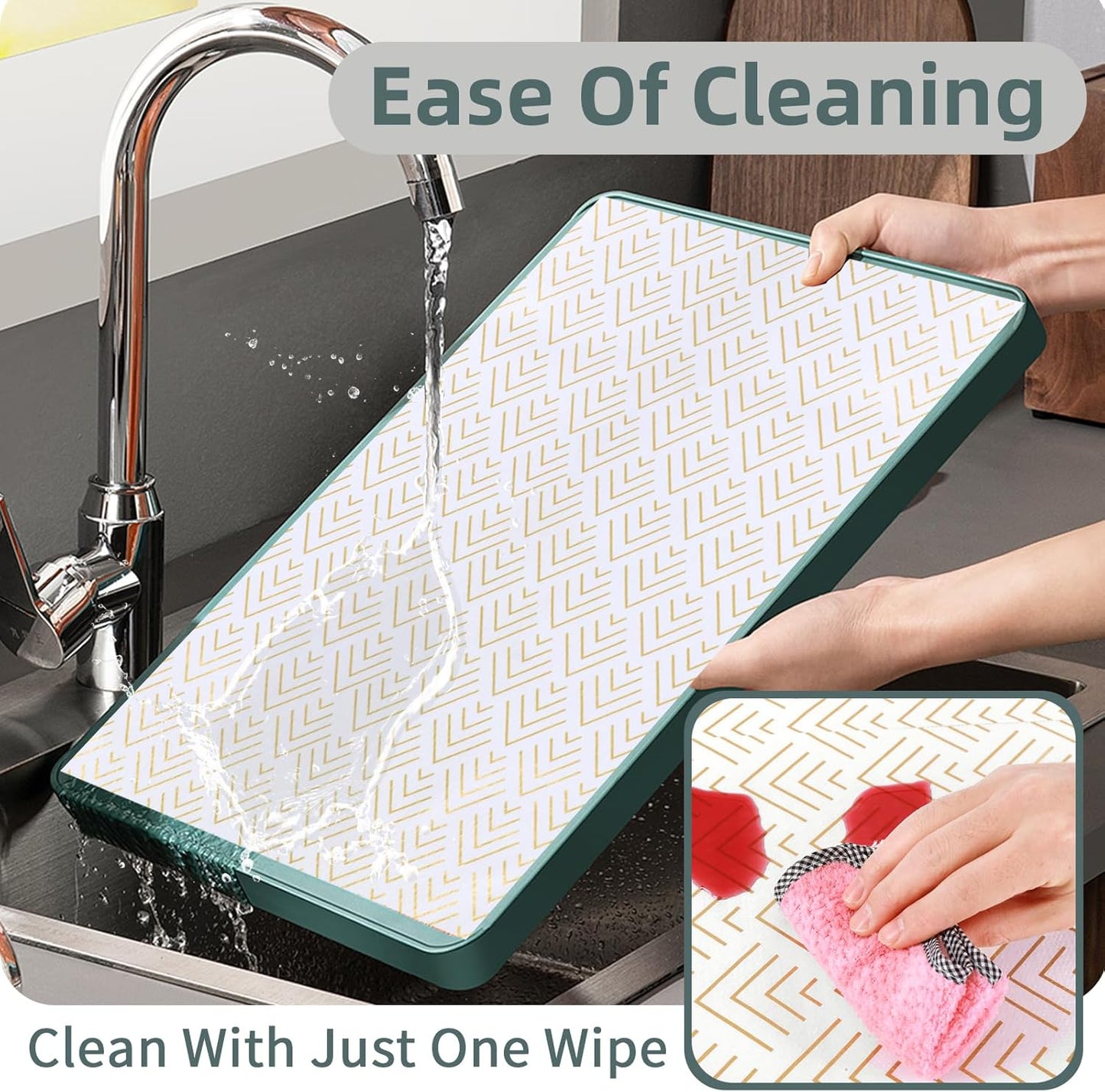 Shelf Liner for Kitchen Cabinets Non Adhesive Drawer Liner Non-Slip Thickened Shelf Liner Paper Strong Easy to Clean for Tool Box Refrigerator with Knife and Tape Measure, Gold Arrow, 11.8 x 118 in