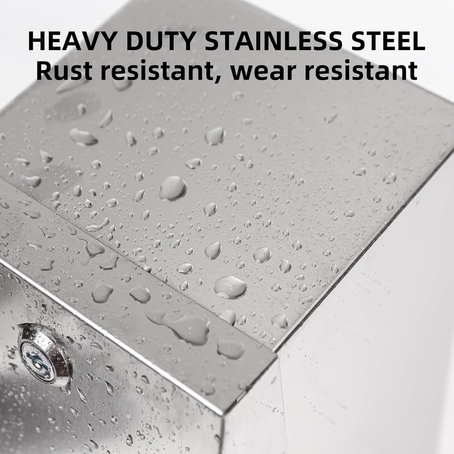 Commercial Toilet Paper Tissue Dispenser Dual Rolls Toilet Paper Holder with Lock,Heavy Duty Stainless Steel Touchless Automatic Paper Towel Dispenser with Shelf Wall Mount for Bathroom/Restroom