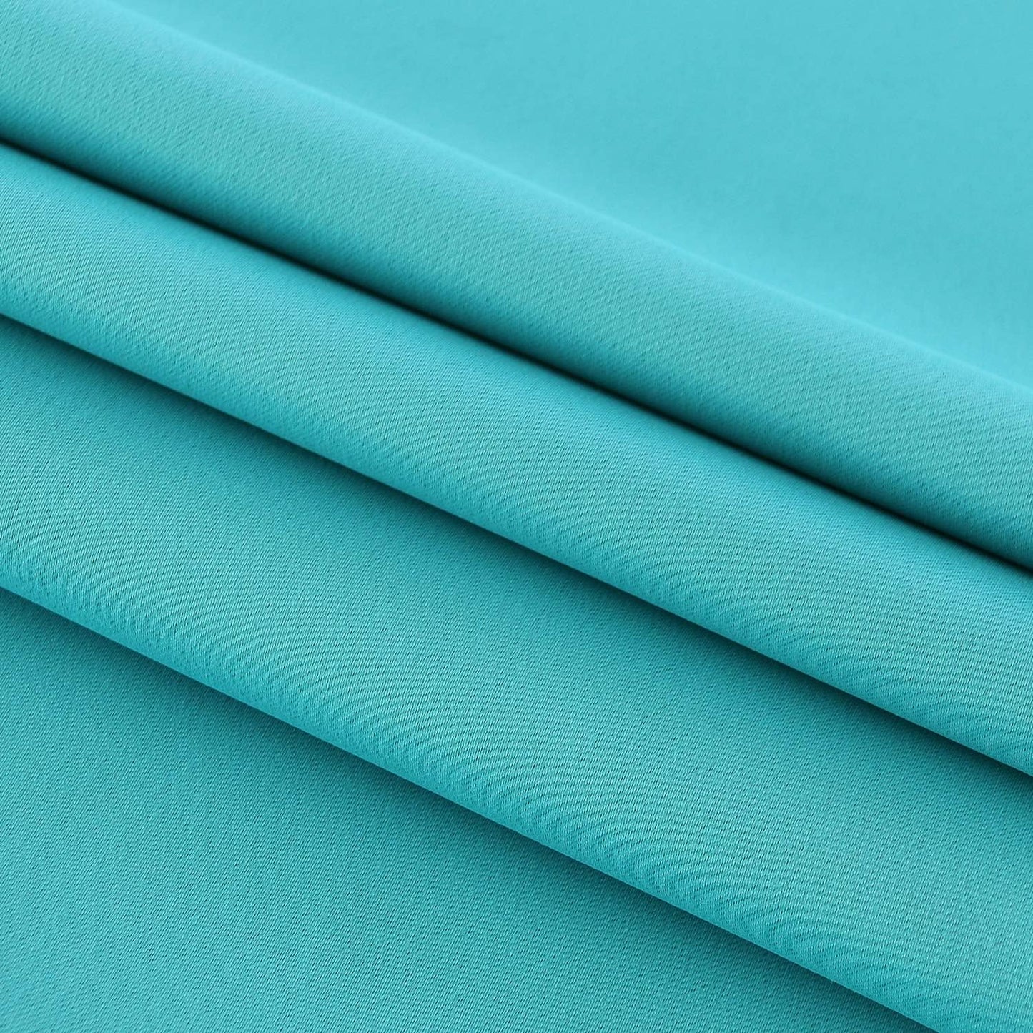 DWCN French Door Curtains – Rod Pocket Thermal Blackout Curtain for Doors with Glass Window, Kitchen and Patio Doors for Privacy, 23 X 72 Inch Length, 1 Curtain Panel with Tieback, Turquoise