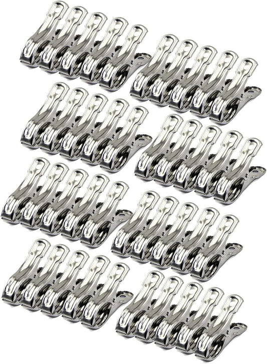Row Cover Clips 40 Pack 2.2 Inch Stainless Steel Clothes Pins,Towel Clips Beach Towel,Garden Clips,Greenhouse Clamps
