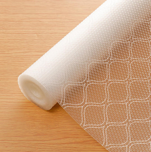 Cooyes Shelf Paper for Kitchen Cabinets Non Adhesive, Waterproof & Oil-Proof Kitchen Drawer Liner for Refrigerator Drawer Fridge Cupboard (23.6 Inch W x 354 Inch L)
