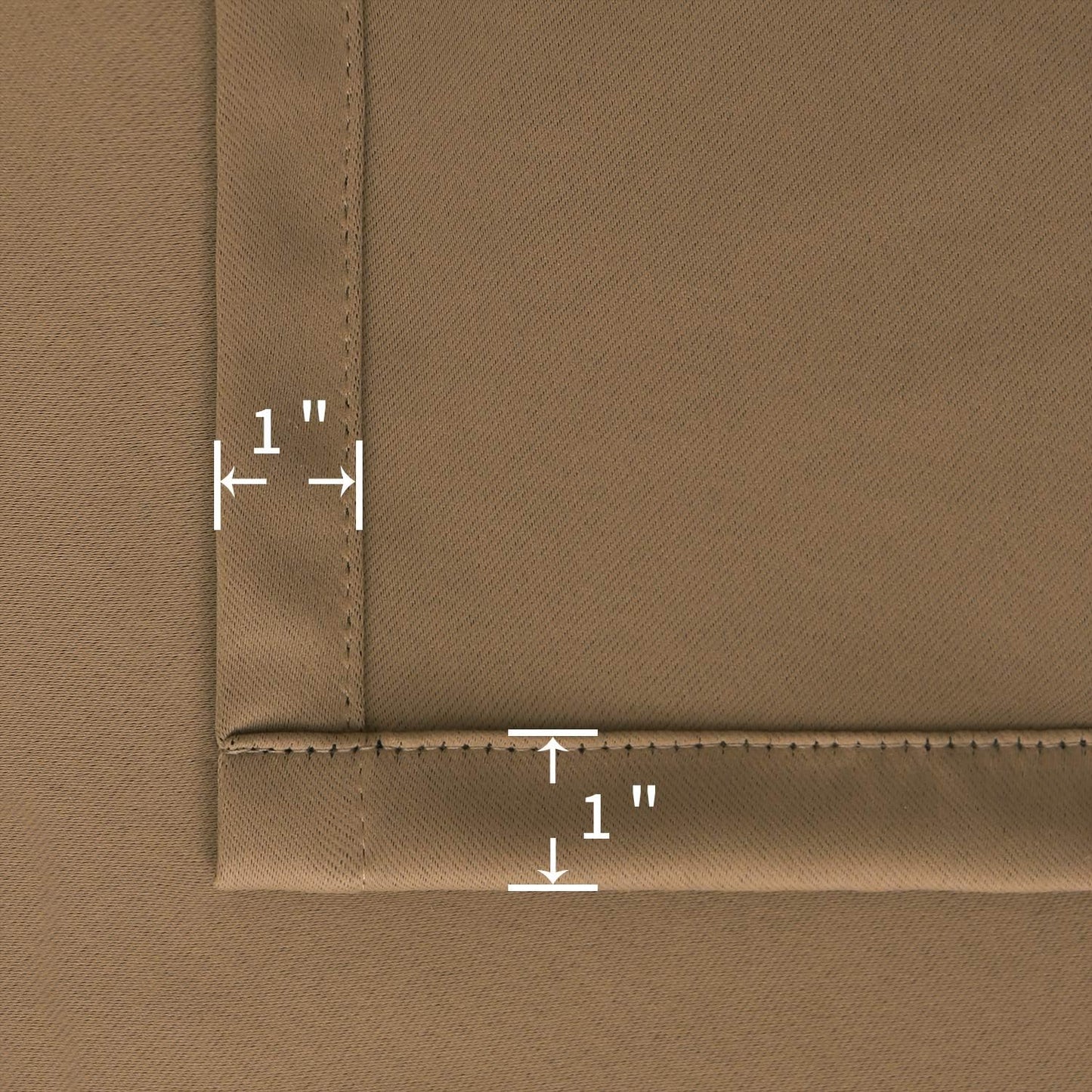 BGment Taupe Blackout Curtains 40 Inches Length - Short Thermal Insulated Drapes with Rod Pocket Room Darkening Privacy for Bedroom Kitchen Bathroom Window, 42 x 40 Inch, 2 Panels