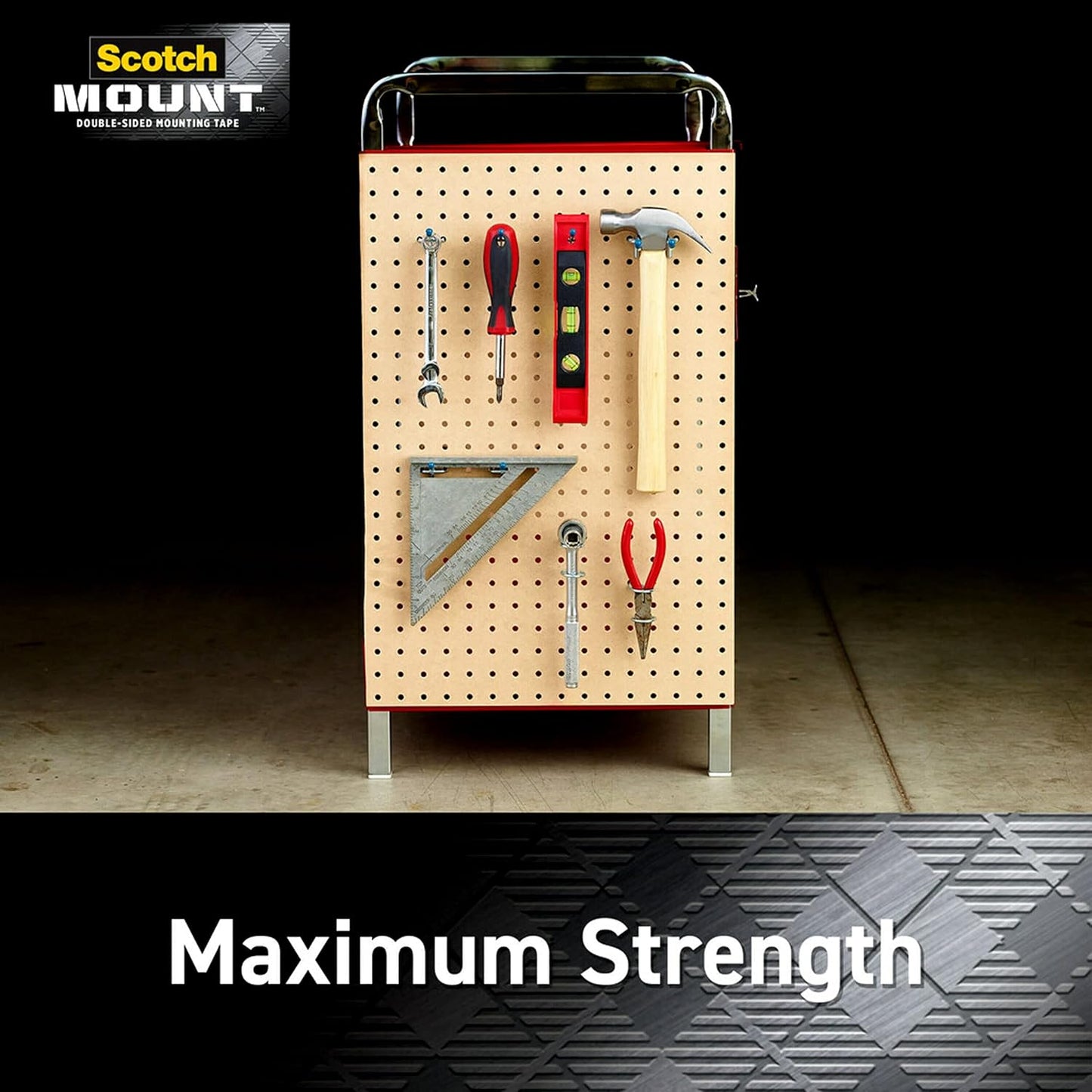 Scotch Extreme Mounting Strips, Double-Sided Heavy Duty Tape, 8 Strips, 1 in x 3 in, Use Instead of Nails or Screws, Works on Painted surfaces, Metals, Acrylic, Hard Plastics and More (414H-ST)