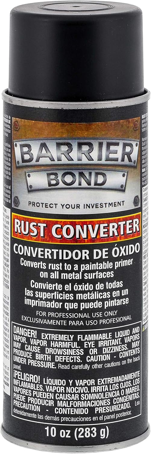 Barrier Bond - Rust Converter, 10-Ounce Spray Rust Remover for Metal - for Auto, Industrial, Home Metal Treatment & Protection