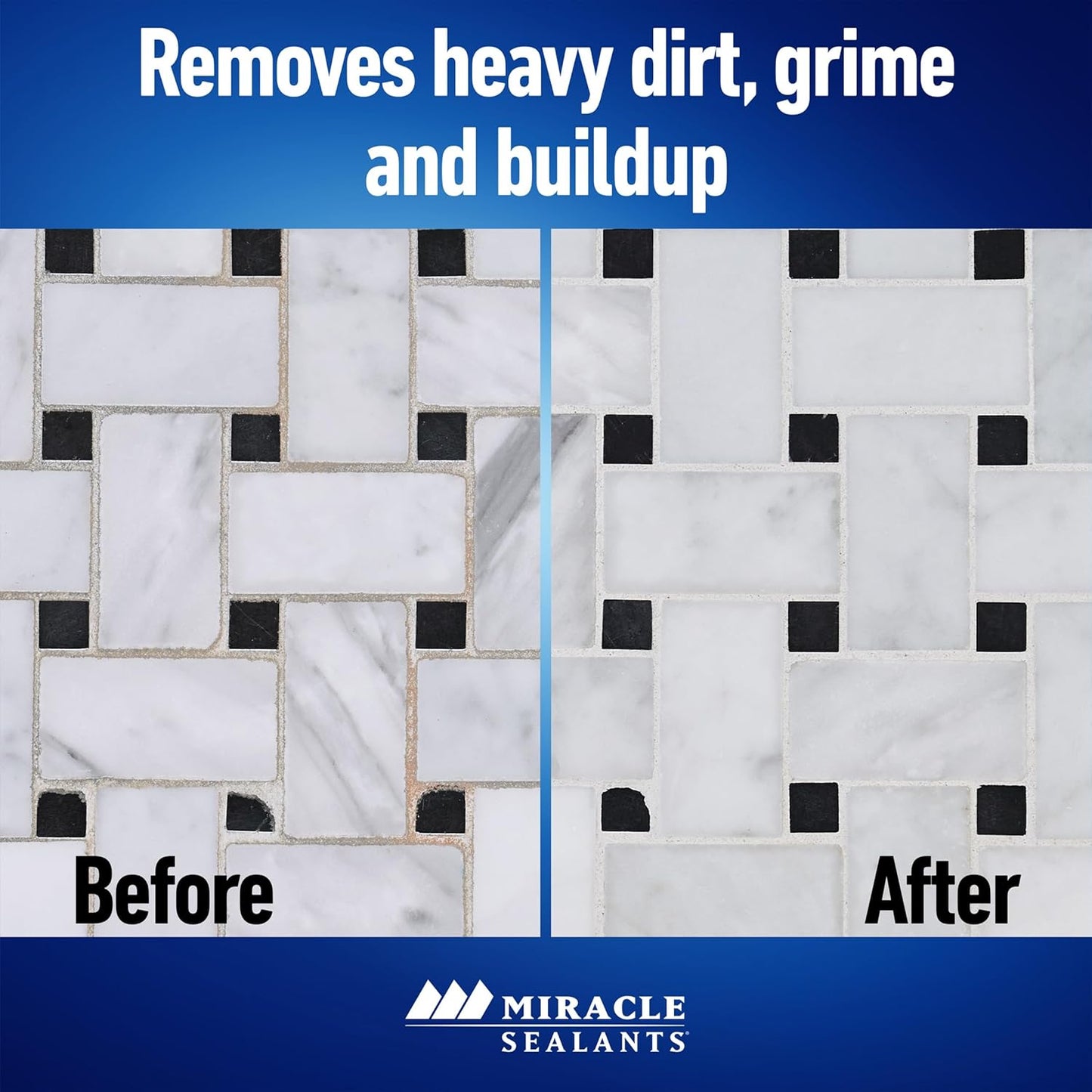 Miracle Sealants Heavy Duty Miracle Grout Cleaner Spray for Natural Stone, Marble, Tile & Grout, Quart, 6 Pack