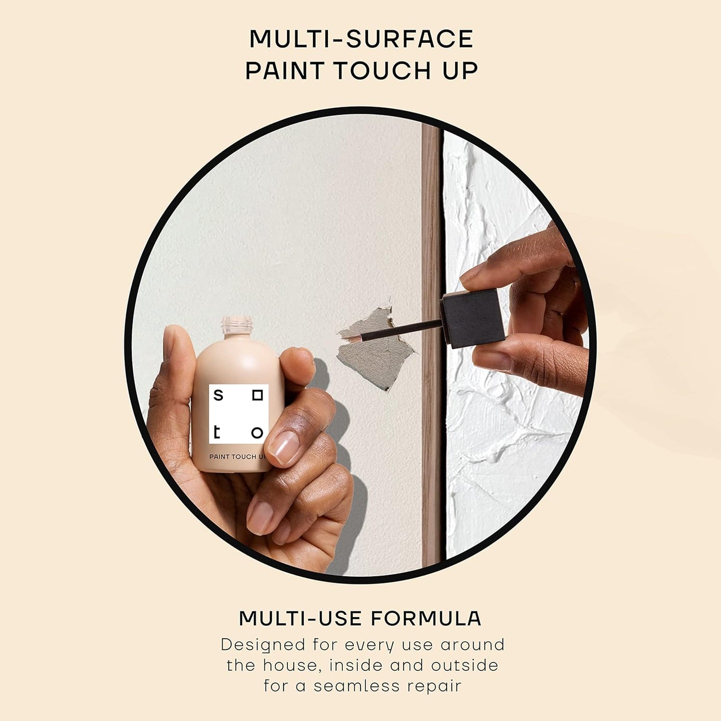 soto Original Multi-Surface Paint Touch Up, Matte Finish, 1.5 Ounces (No. 04 White Haze)