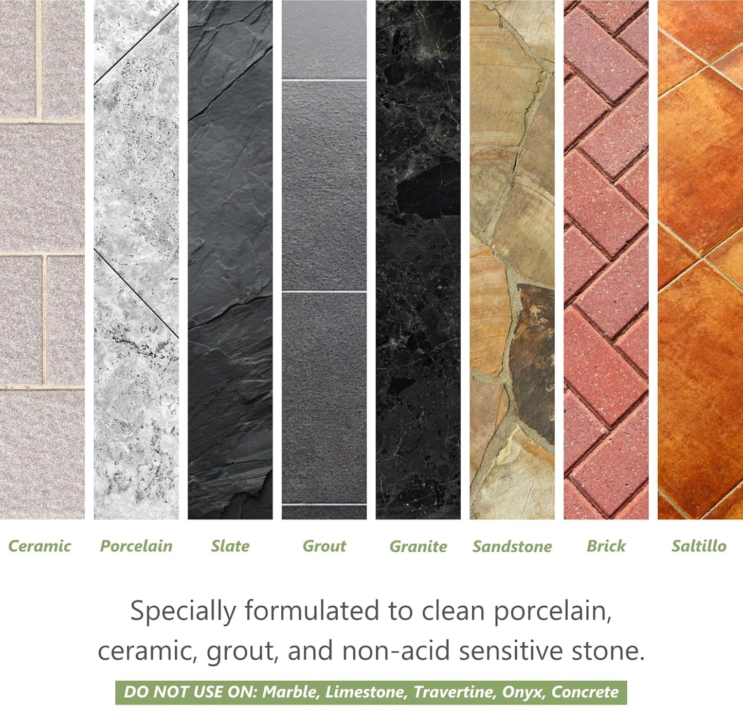 MORE Grout Cleaner for Tile Floors - Acidic Grout Cleaning Solution - Removes Cement-Based Grout Haze, Efflorescence and Mineral Deposits - Quart 32oz