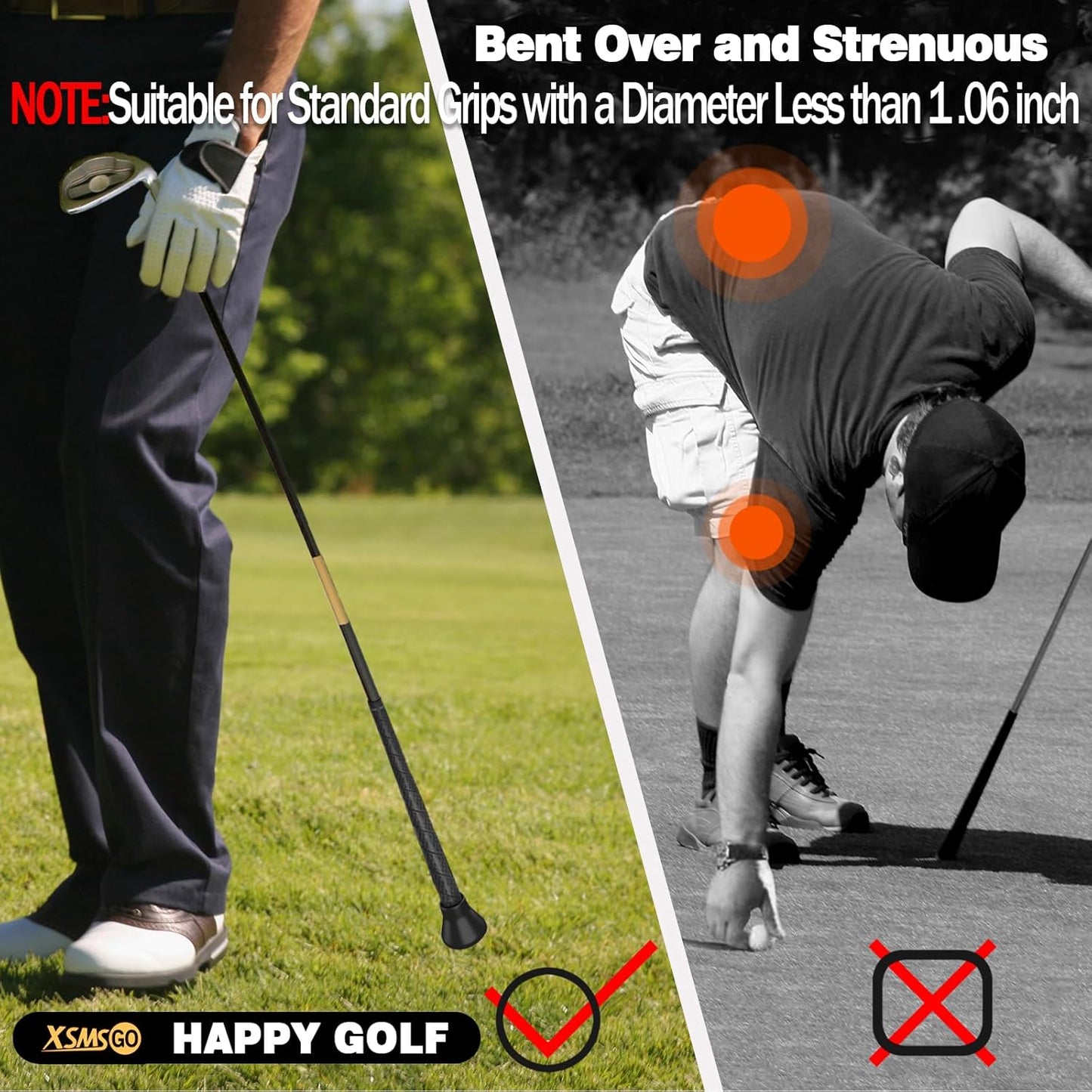 4pcs Golf Ball Retriever,Quick-Install Golf Ball Picker Upper Tool,Durable Golf Ball Grabber for Putter and Swing Handle Golf Accessories (Suction Cup)