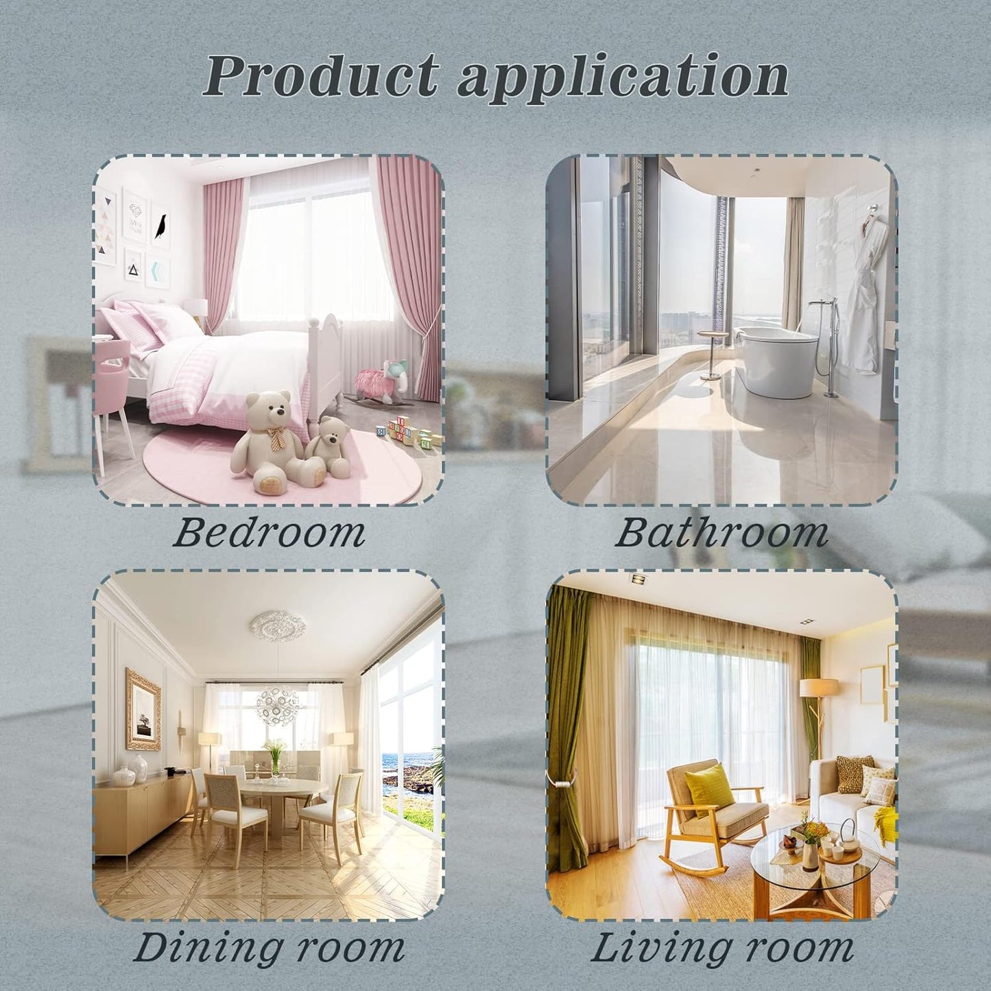 Hion Magnetic Curtain Tiebacks Beige 6 Pack, Curtain Tiebacks Buckles Holdbacks Holders Hooks Clip for Home Bedroom Office Decorative Thick or Thin Curtain