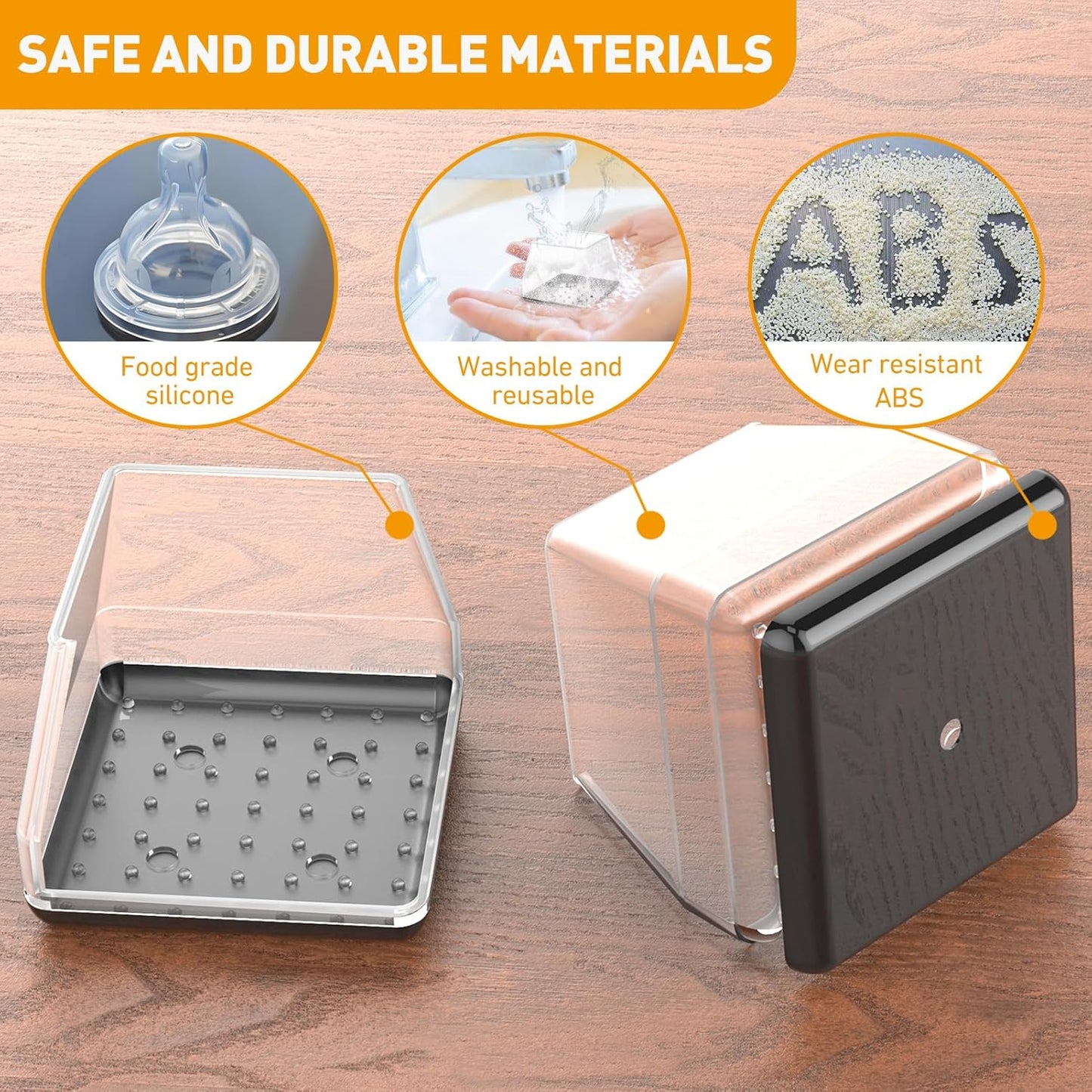 Furniture Sliders,24 PCS Chair Leg Sliders for Carpet, Furniture Movers Sliders, Carpet Chairs Furniture Glides, Floor Protectors, Carpet Moving Sliders Easily Move.(Clear, Fit:1.2-1.6")