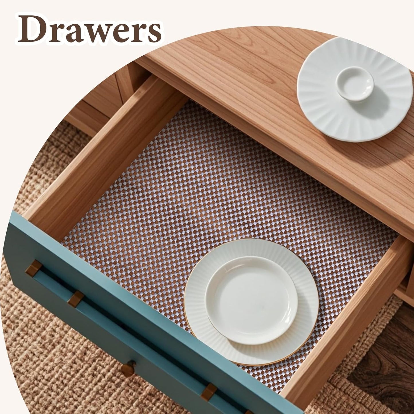 Shelf Liners for Kitchen Cabinets Non Adhesive Shelf Liner Paper Non-Slip Thickened Drawer Liner Easy to Clean for Tool Box Refrigerator Grey 11.8 x 236.2 in