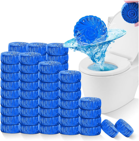 KIISIISO Toilet Bowl Cleaners Tablet 72 PACK, Automatic Toilet Cleaners for Deodorizing & Descaling, Long-Lasting Toilet Bowl Cleaner Tablets with Sustained-Release Technology Against Tough Stains