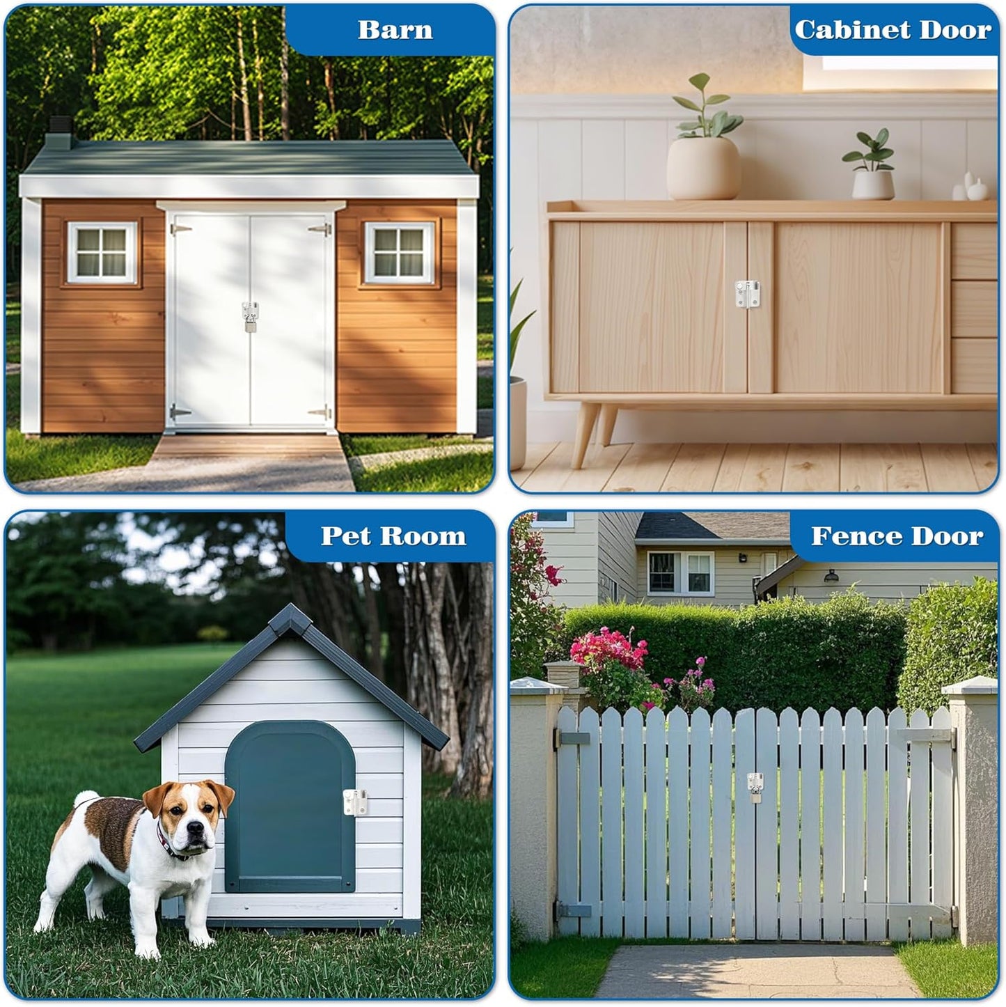 Alise Flip Latch,Gate Latches Slide Bolt Latch Safety Door Lock Catch for Barn Cabinet Pet Cage Fence Bathroom Garage Window,Heavy Duty SUS304 Stainless Steel Gate Hardware Locks,Brushed MS5007