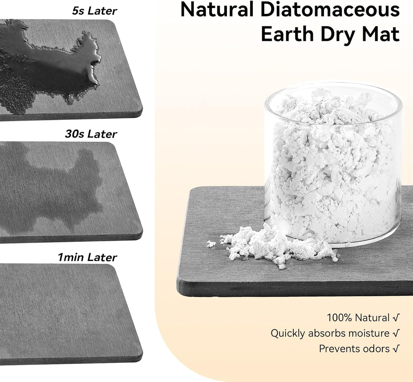 Yofidra Sink Caddy with Stone Drying Tray: Stainless Steel Soap Dispenser Kitchen Sink Organizer Set, Sponge Holder Counter Accessories Decor for Kitchen Organizers and Storage 8.1x3.5x4.5 in Black