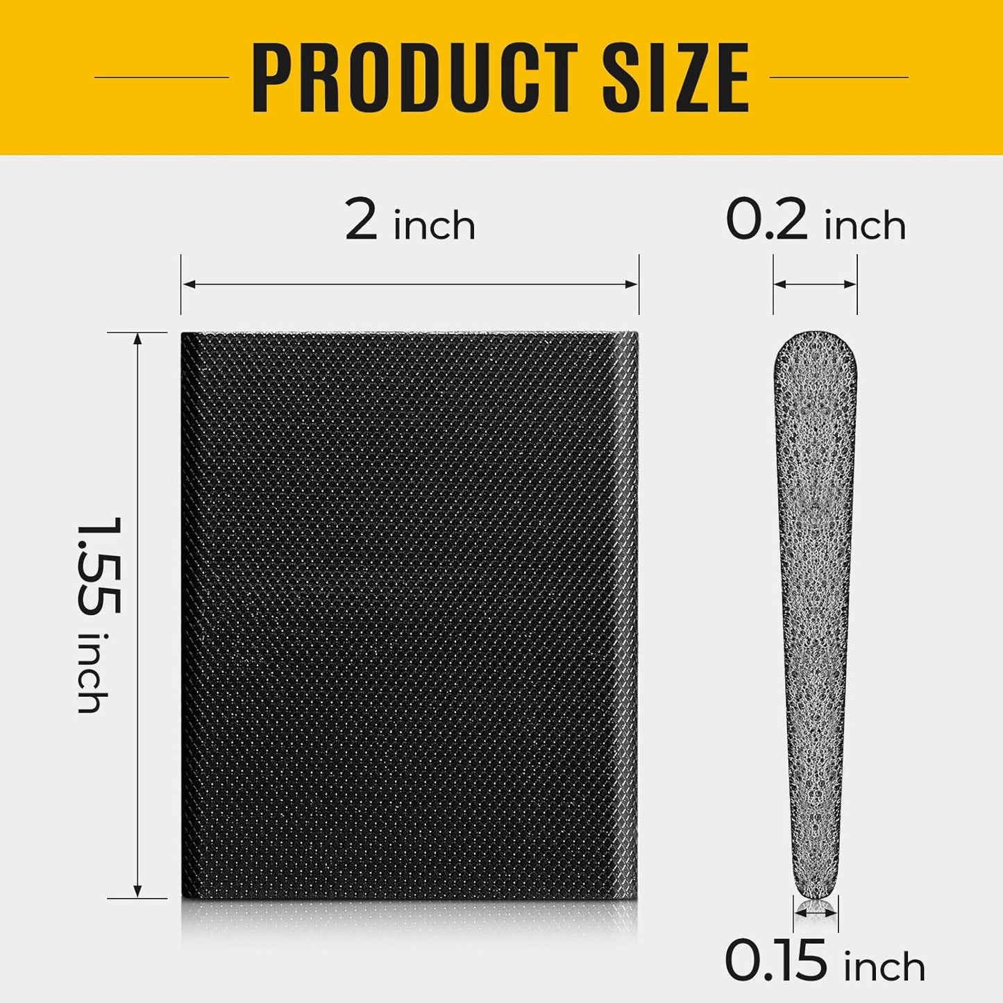 Zonon 16 Pieces Door Corner Seal Weatherstripping Exterior Door Frame Seal Draft Stopper Adhesive Corner Pads for Weather Stripping and Draft Protection (Black)