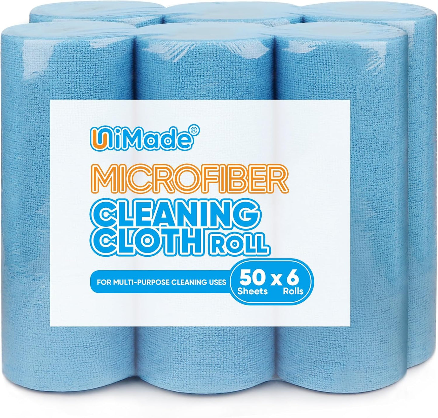 Microfiber Cleaning Cloth, 300 Sheets Shop Towels Commercial Grade Washcloths Lint-Free Work Rags Bulk Towels for Cars Mechanic Restaurant Garage Housekeeping, 11.5"x 11.5", Blue