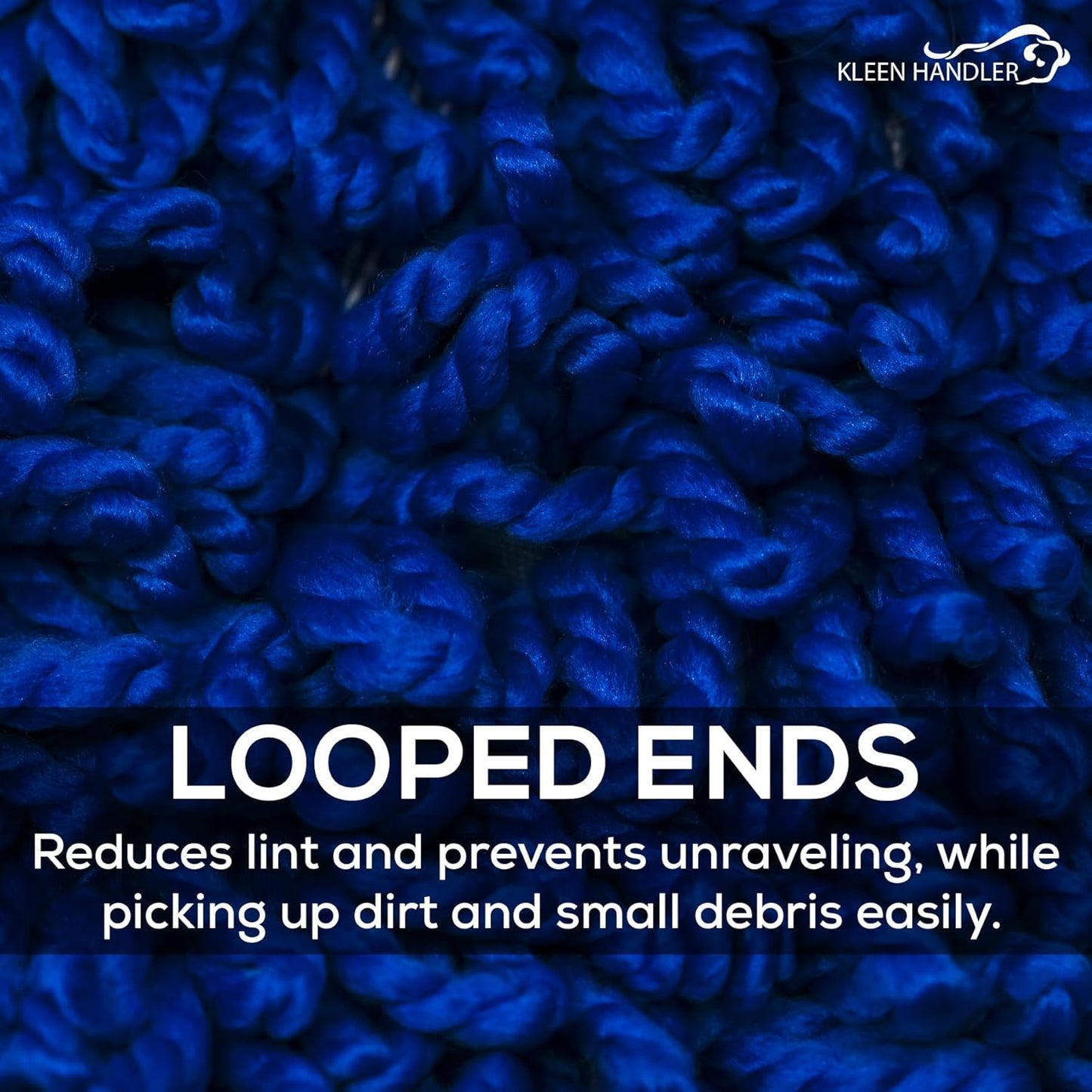 KLEEN HANDLER 24 Inch Microfiber Dust Mop Bulk Pack of 12, Medium Washable Commercial Dust Mop, Sweeper, Janitorial Dust Mop Head Replacement, Push Mop Broom, Blue