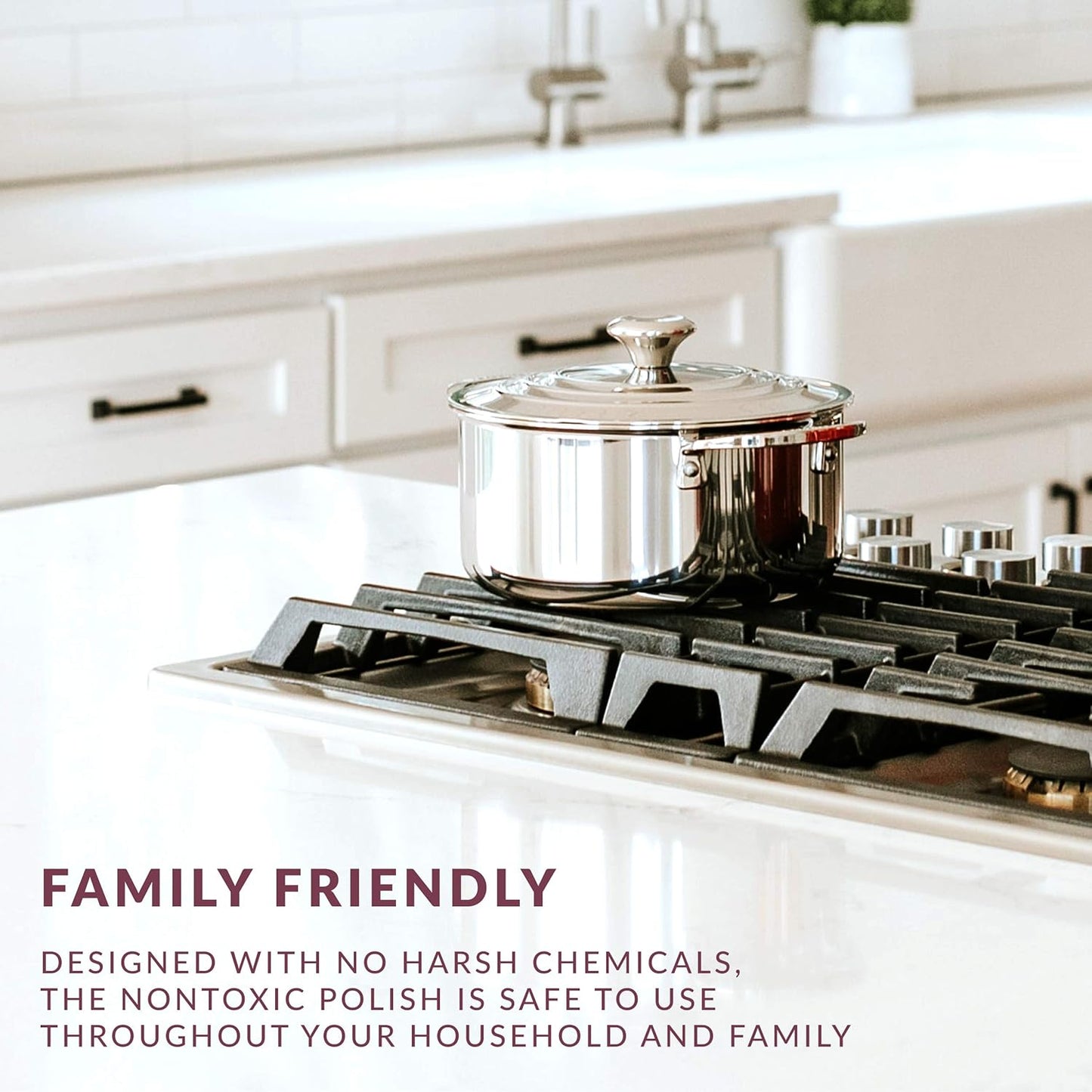 HOPE'S Countertop Restoration Polish - Shines and Protects with No Build-Up - Streak-Free Kitchen Counter Cleaner - Quartz, Marble, Corian, Laminate, Granite Countertop Cleaner, 8 Fl Oz, Pack of 1