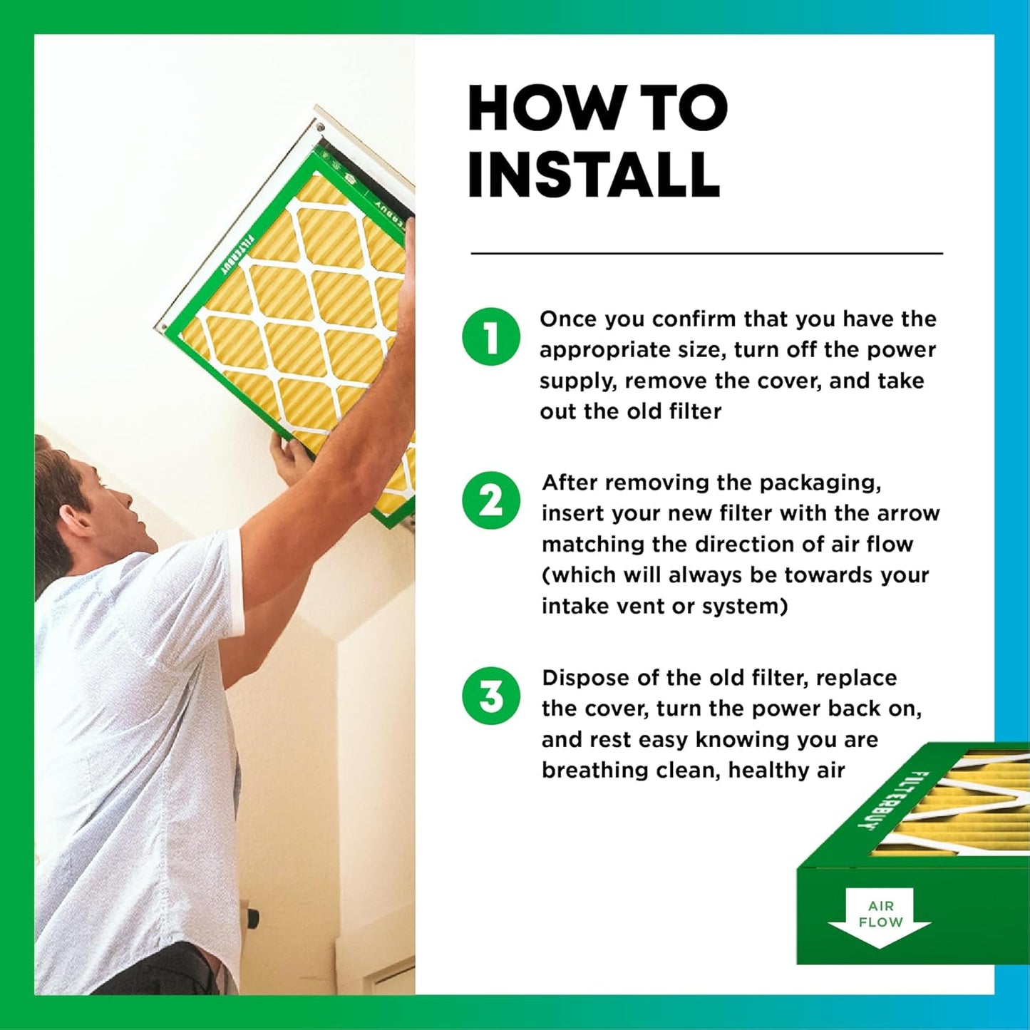 Filterbuy 18x30x1 Air Filter MERV 11 (MPR 1200) Allergen Defense Replacement (4-Pack), Electrostatic Pleated HVAC AC Furnace Filters, Made in USA (Actual Size: 17.75 x 29.75 x 0.75)