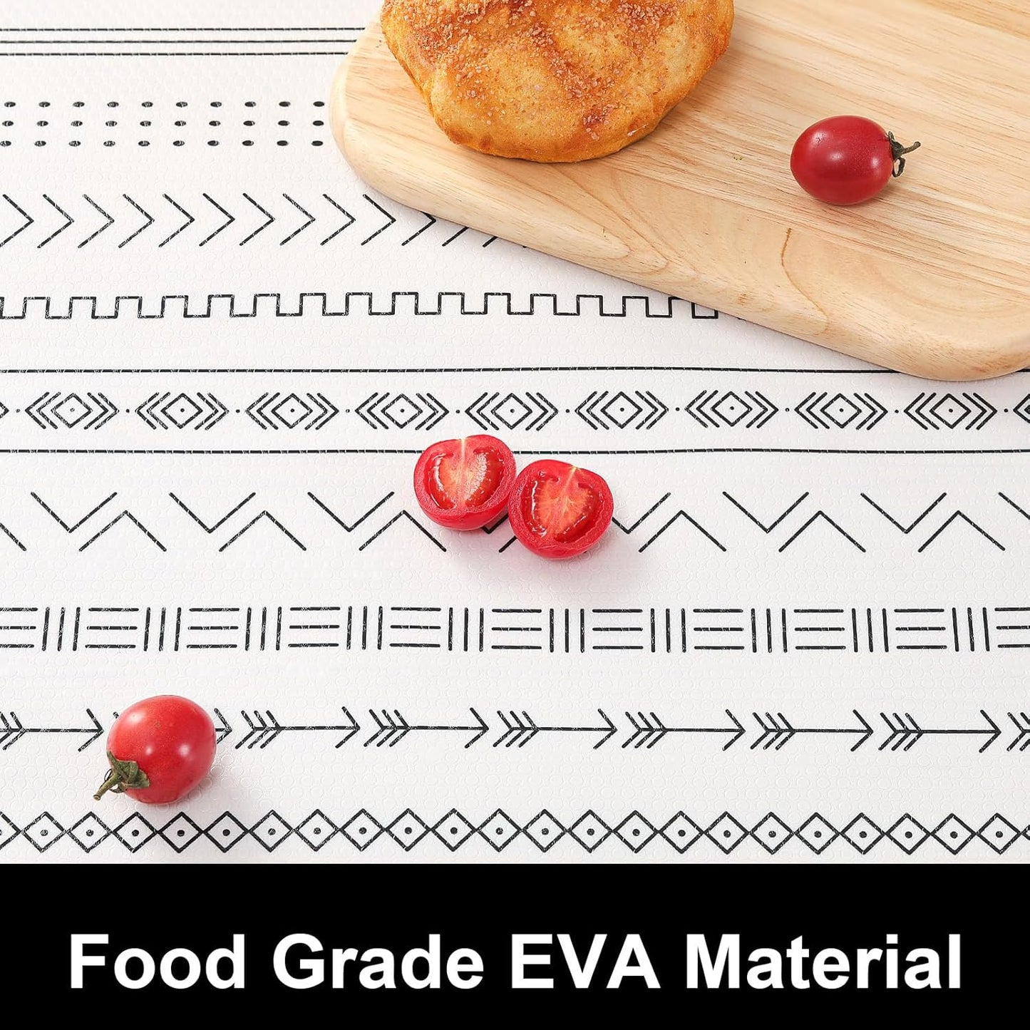 Cooyes Shelf Liners for Kitchen Cabinets, Waterproof and Oil-Proof Kitchen Cupboard Liner, Refrigerator Liners and Plastic Drawer Mats EVA Non Adhesive Shelves