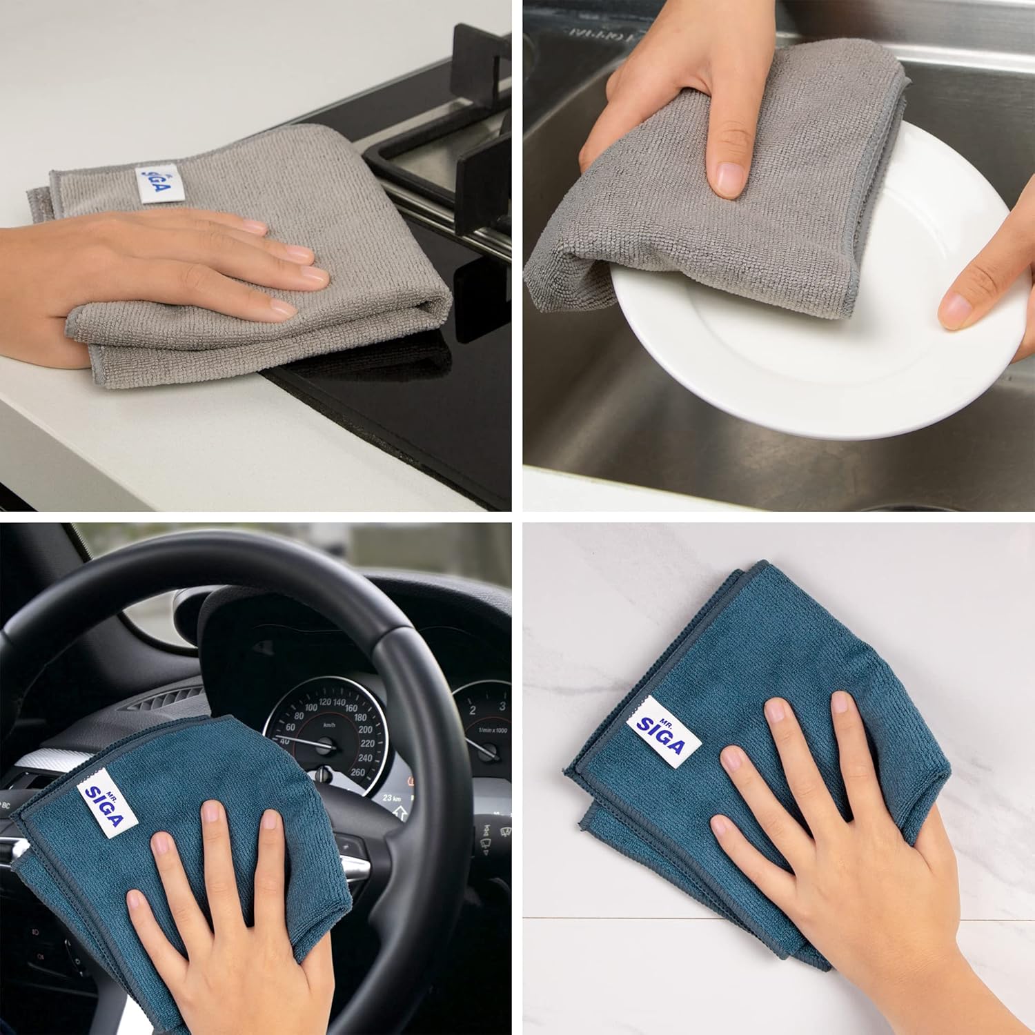 MR.SIGA Microfiber Cleaning Cloth
