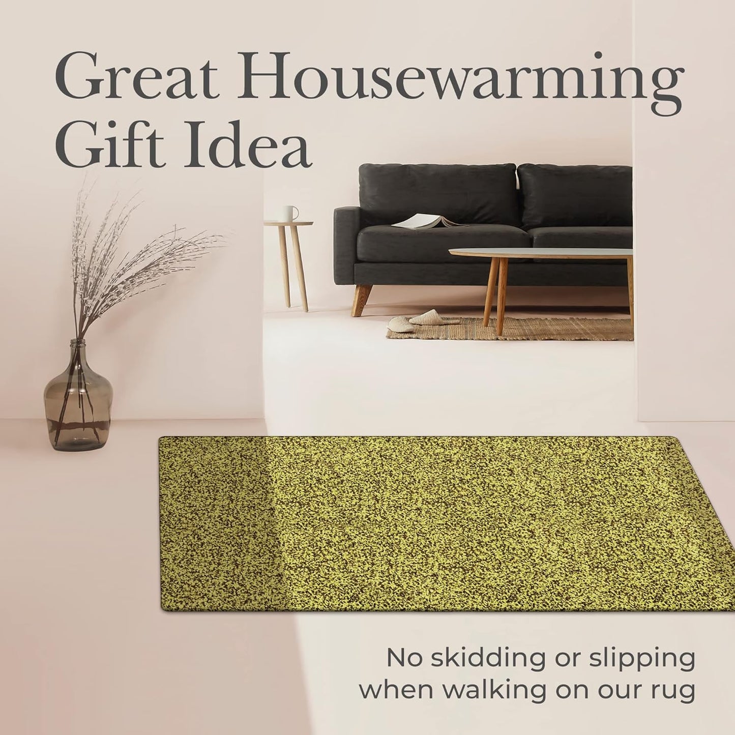 Premium Microfiber Indoor Door Mat – 36"x72" Washable Entry Mat, Non-Slip, Waterproof Backing, Super Absorbent, Low Profile Entryway Doormat for Indoor Entrance