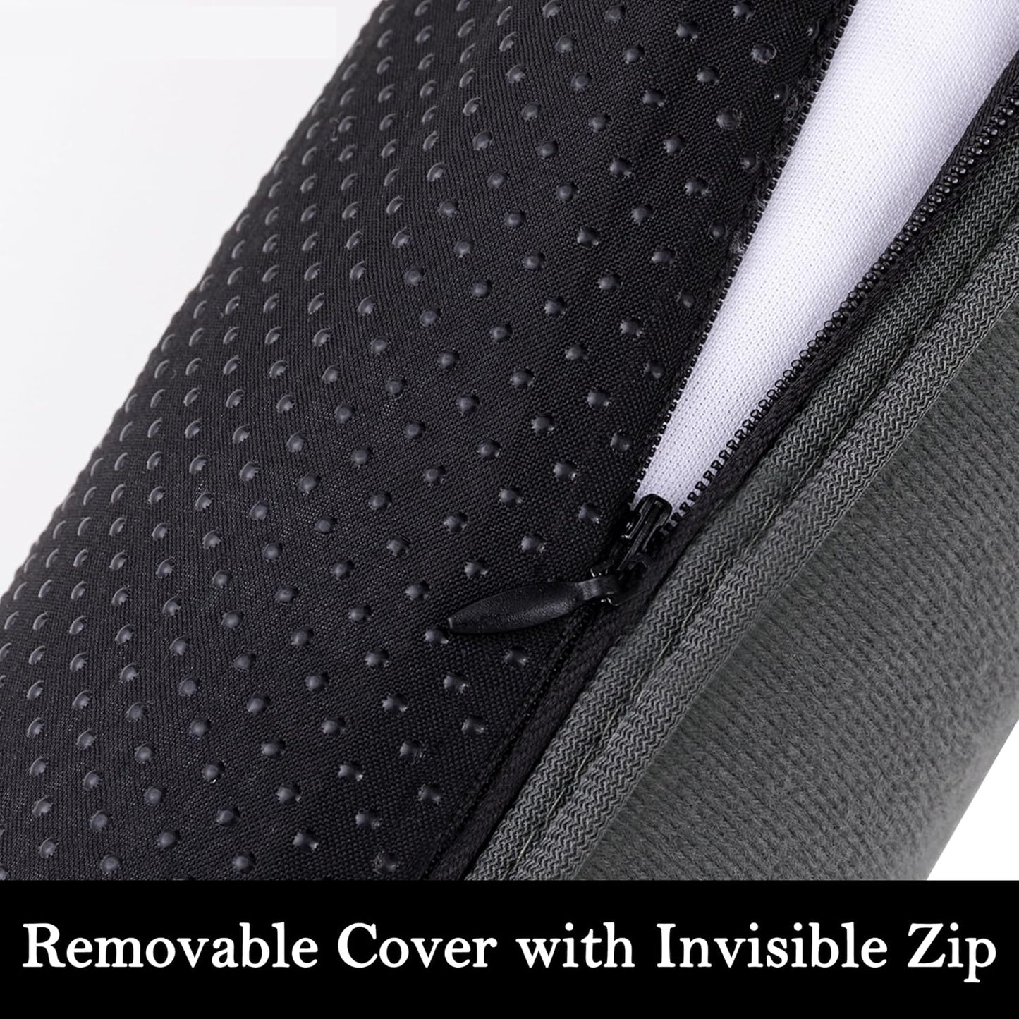 Sunolga 2-Pack 38" Door Draft Stopper Blocks Hot and Cold Air with Removable Washable Cover for Gaps Up to 3", All-Season Seal for Noise, Wind, Door Sweep for Bottom of Door, Home Essentials, Gray