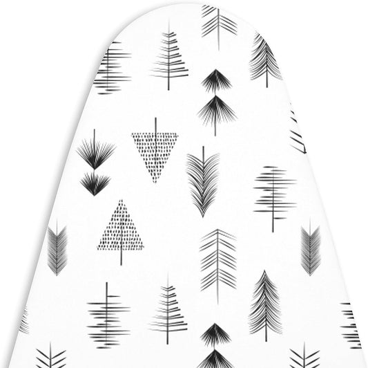 Encasa XO Ironing Board Cover and Pad 28"x12" - Thick 3mm Felt Padding, Drawstring Tightening & Lock, Easy Fit, Scorch & Stain Resistant, Fits Mini Ironing Board - Black Arrow