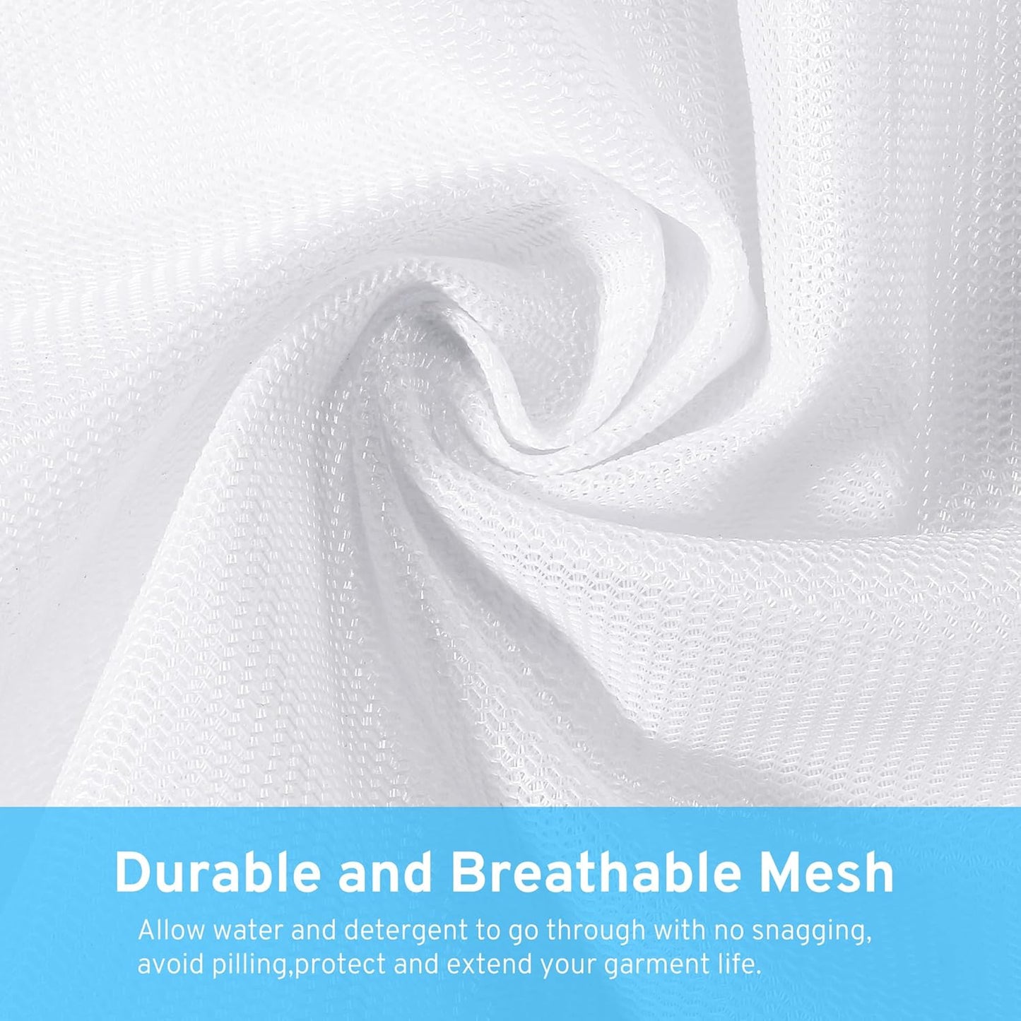 Ultimate 7 Pack 6 Size Mesh Laundry Bags Set for Delicates with AUTO-Lock Zipper, Lingerie Bags for Washing Delicates, Laundry Bags Mesh Wash Bags, Delicates Laundry Bag for Jeans,Blouse,Stocking,Bra