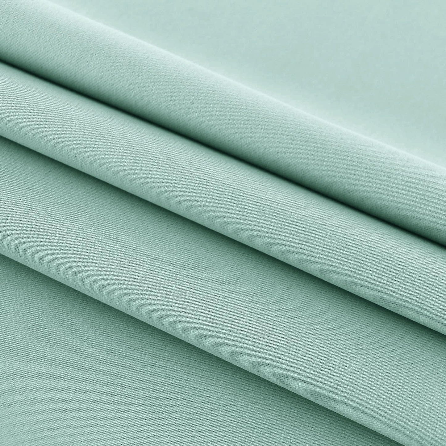 DWCN French Door Curtains – Rod Pocket Thermal Blackout Curtain for Doors with Glass Window, Kitchen and Patio Doors for Privacy, 25 X 72 Inches Long, 1 Curtain Panel with Tieback, Mint Green