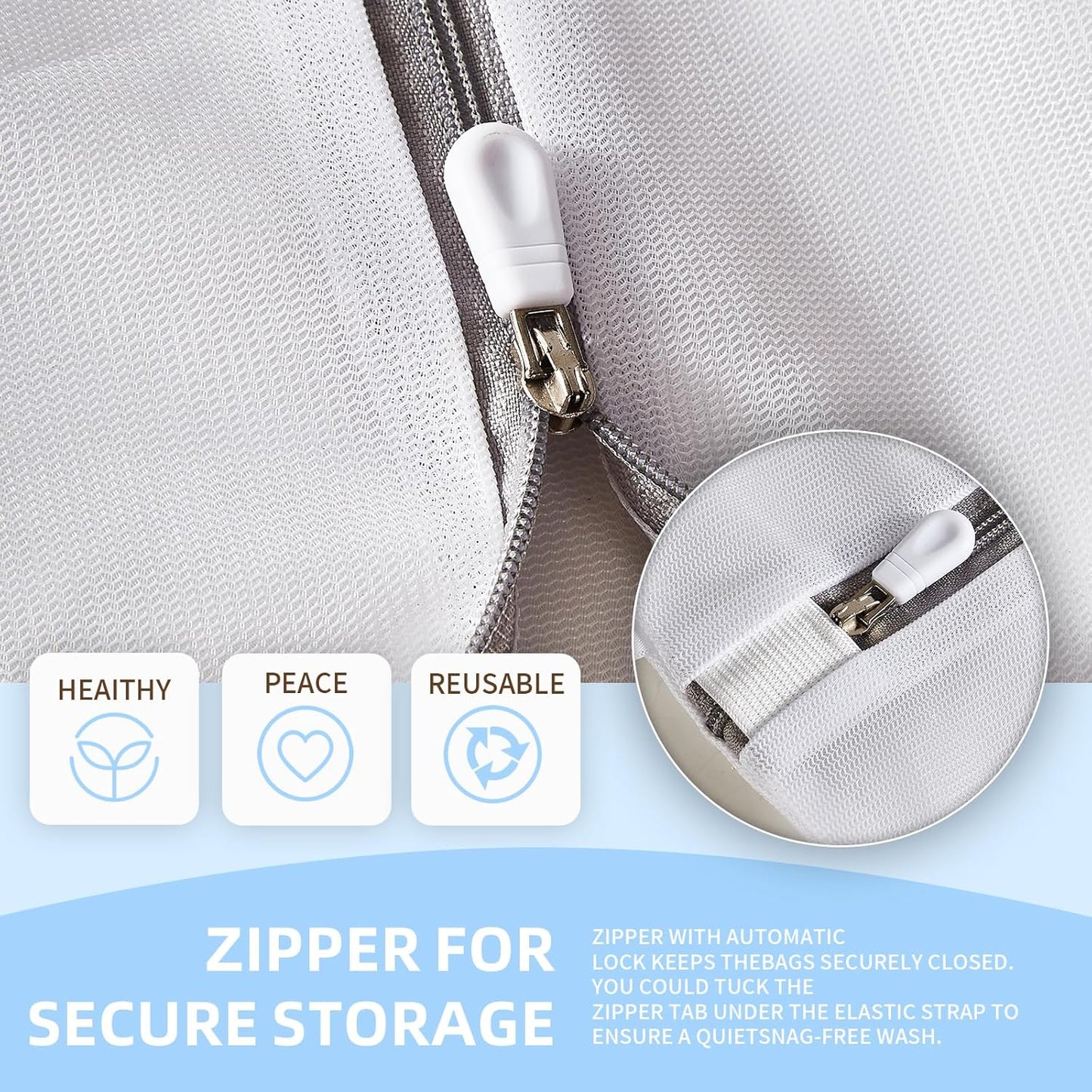 Mesh Laundry Bags, Mesh Wash Bags Durable Mesh Structure with Strong Zipper, Suitable for Underwear, Delicate Clothes, Pants, Shoes (Small Fine Mesh, XS+S+M+L(10*12in+12*16in+16*20in+20*24in)