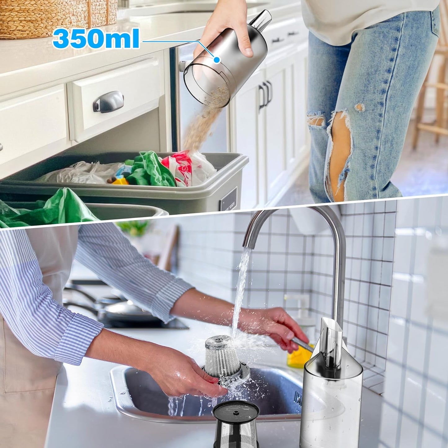 Cordless Handheld Vacuum Cleaner - 35000PA Strong Suction for Car & Home, Car Vacuum Portable Rechargeable Lightweight for Pet Hair with HEPA Filter, Quick Clean in Office/Desk/Couch (Red)