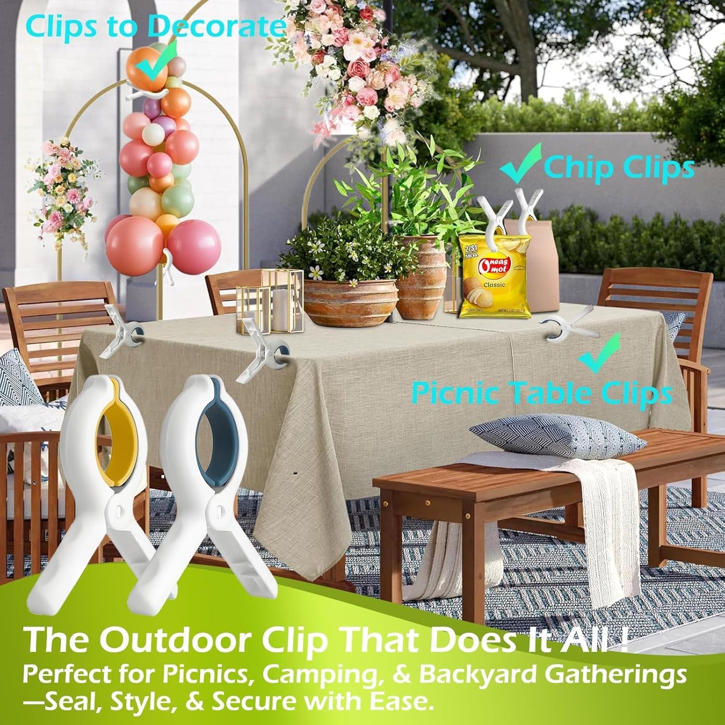 Extra Large Beach Towel Clips 15Pack,Swimming Pool Boat Towel Clips,Increase Size and Spring Force Strong Practicality