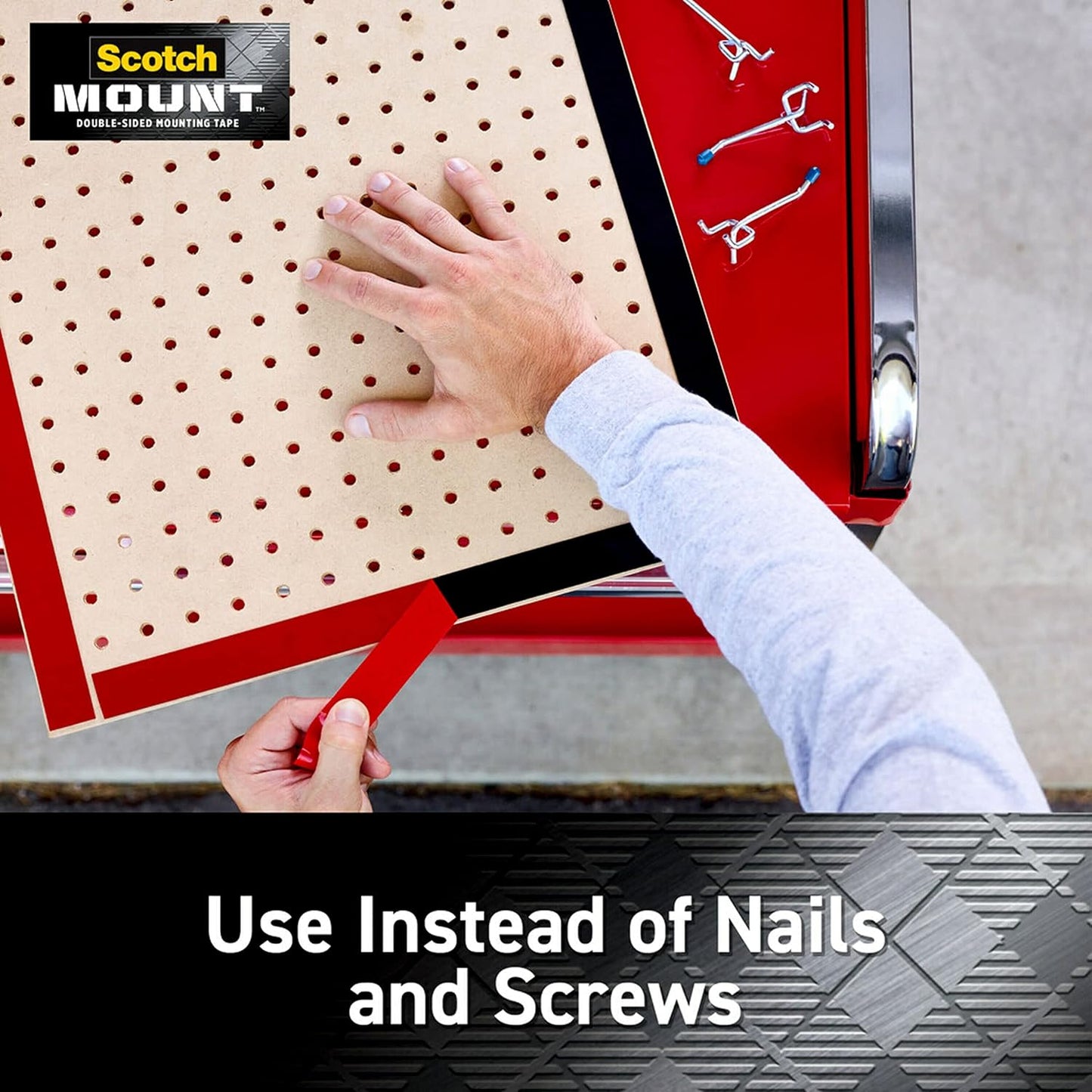 Scotch Extreme Mounting Strips, Double-Sided Heavy Duty Tape, 8 Strips, 1 in x 3 in, Use Instead of Nails or Screws, Works on Painted surfaces, Metals, Acrylic, Hard Plastics and More (414H-ST)