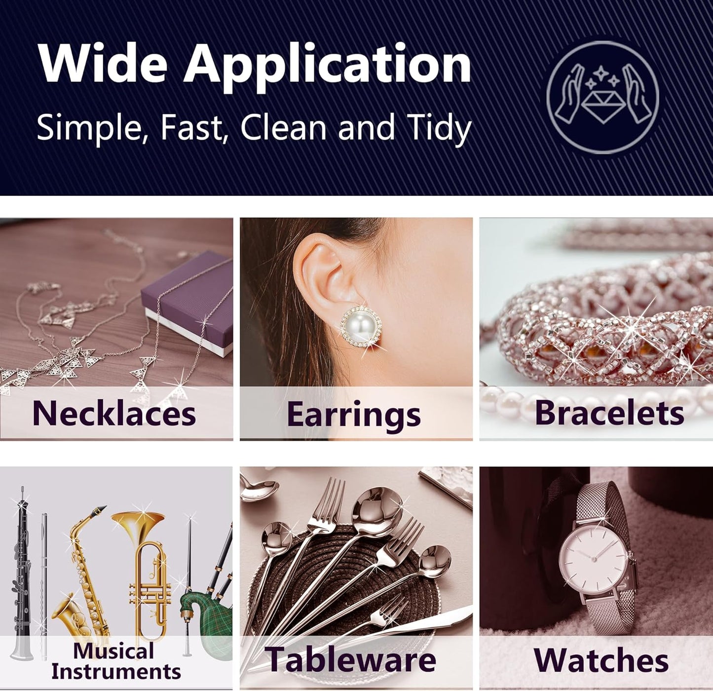 XIAOXINGYUN 10 PCS Silver polishing Cloth,Jewelry Cleaning Cloth for Sterling Silver, Multi-Layer Silver Jewelry Cleaner Cloth Keep Jewelry Cleaning and Shiny (6'' x 8''*10Pcs)…