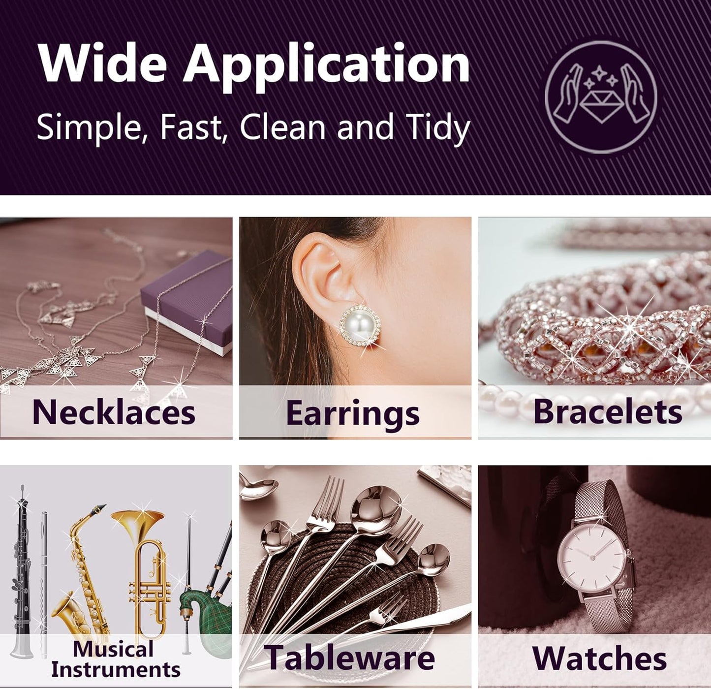 4 PCS Silver polishing Cloth,Jewelry Cleaning Cloth for Sterling Silver, Multi-Layer Silver Jewelry Cleaner Cloth Keep Jewelry Cleaning and Shiny (11'' x 14''*1Pcs, 6'' x 8''*3Pcs) (4PCS)